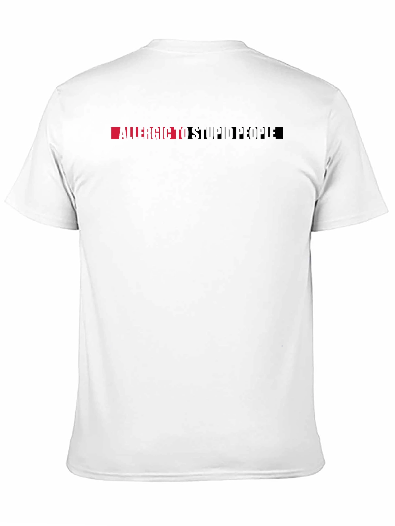 Allergic to Stupid People Graphic Tee - Black