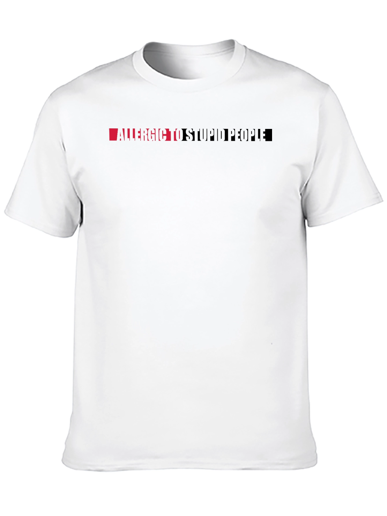 Allergic to Stupid People Graphic Tee - Black