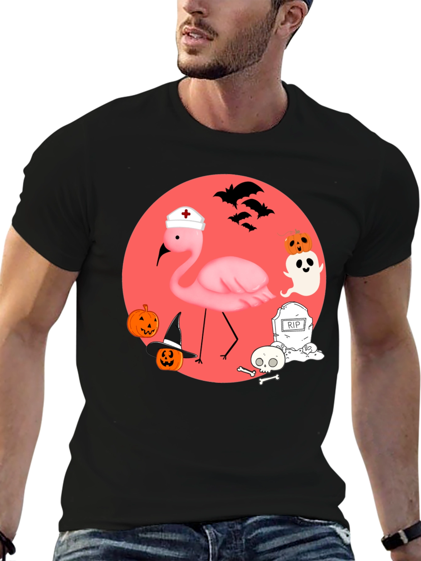 Halloween Flamingo T-Shirt