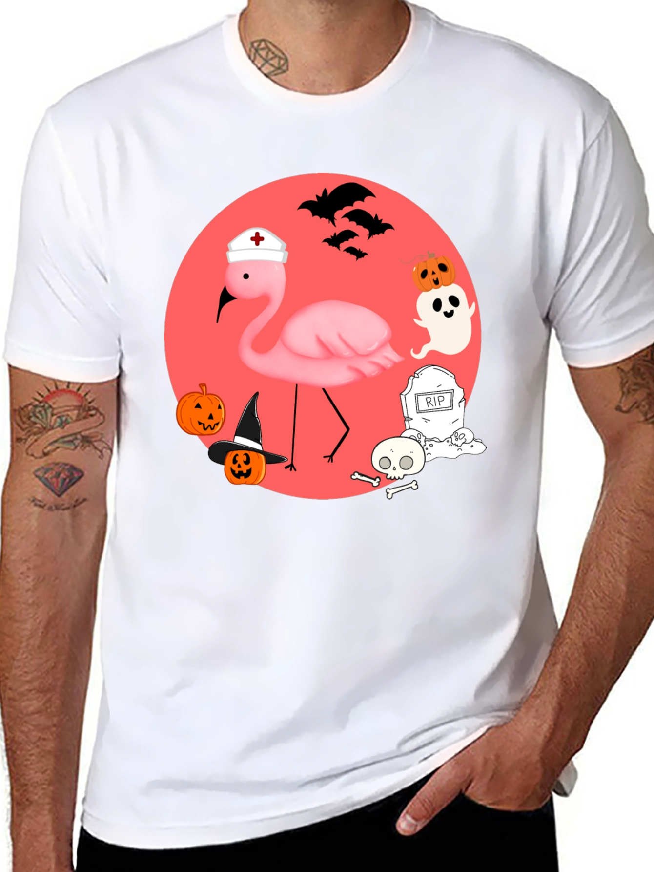 Halloween Flamingo T-Shirt