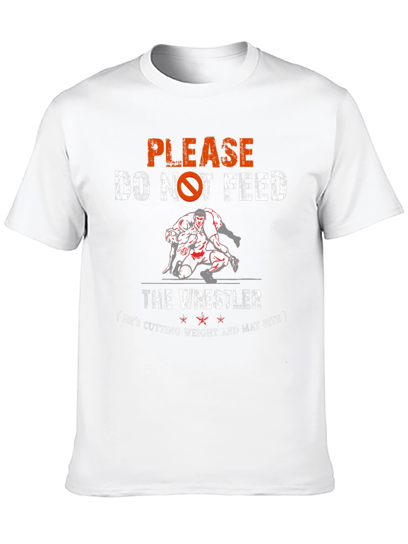 Wrestling Tee: Do Not Feed the Wrestler T-Shirt