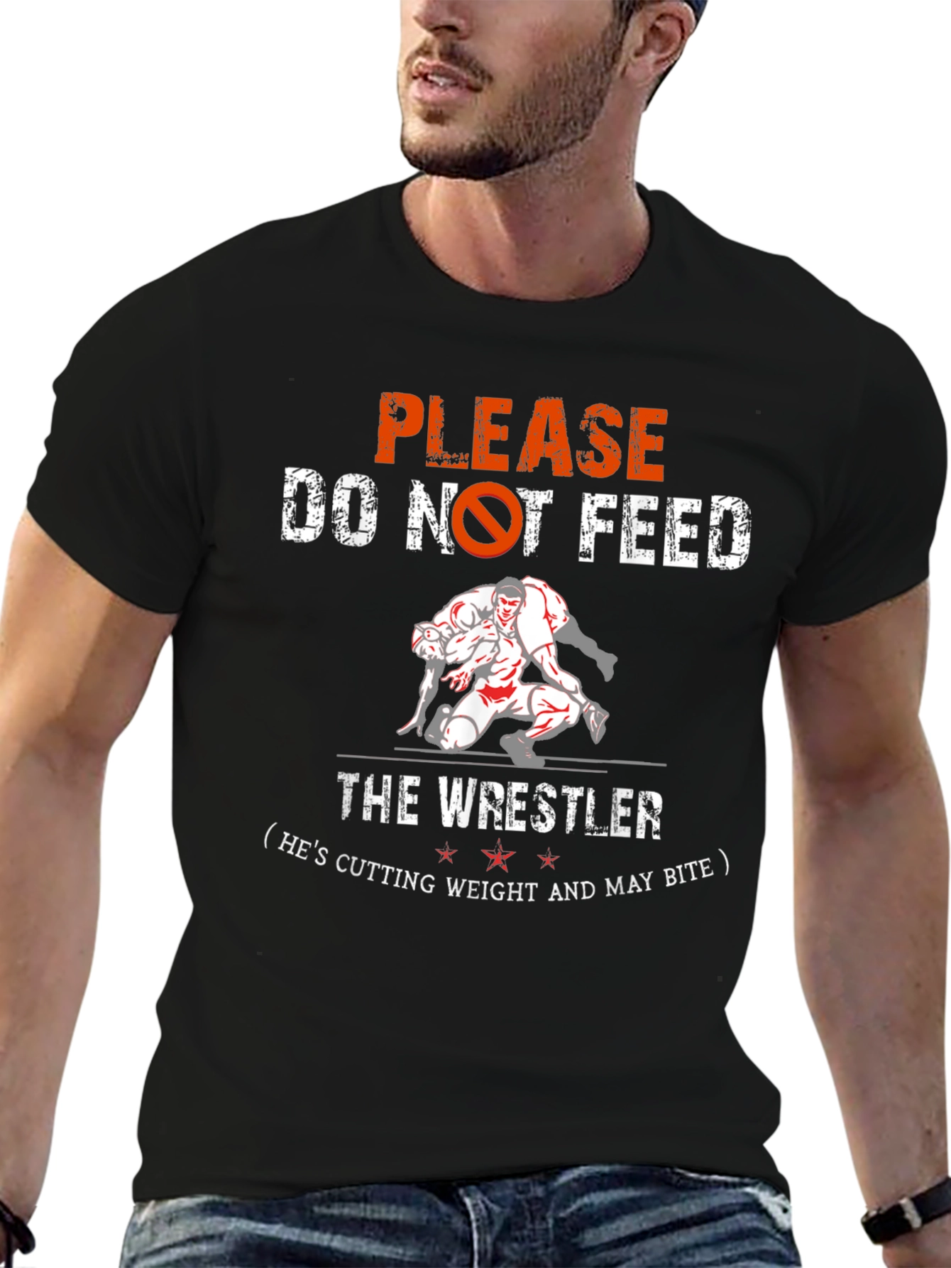 Wrestling Tee: Do Not Feed the Wrestler T-Shirt