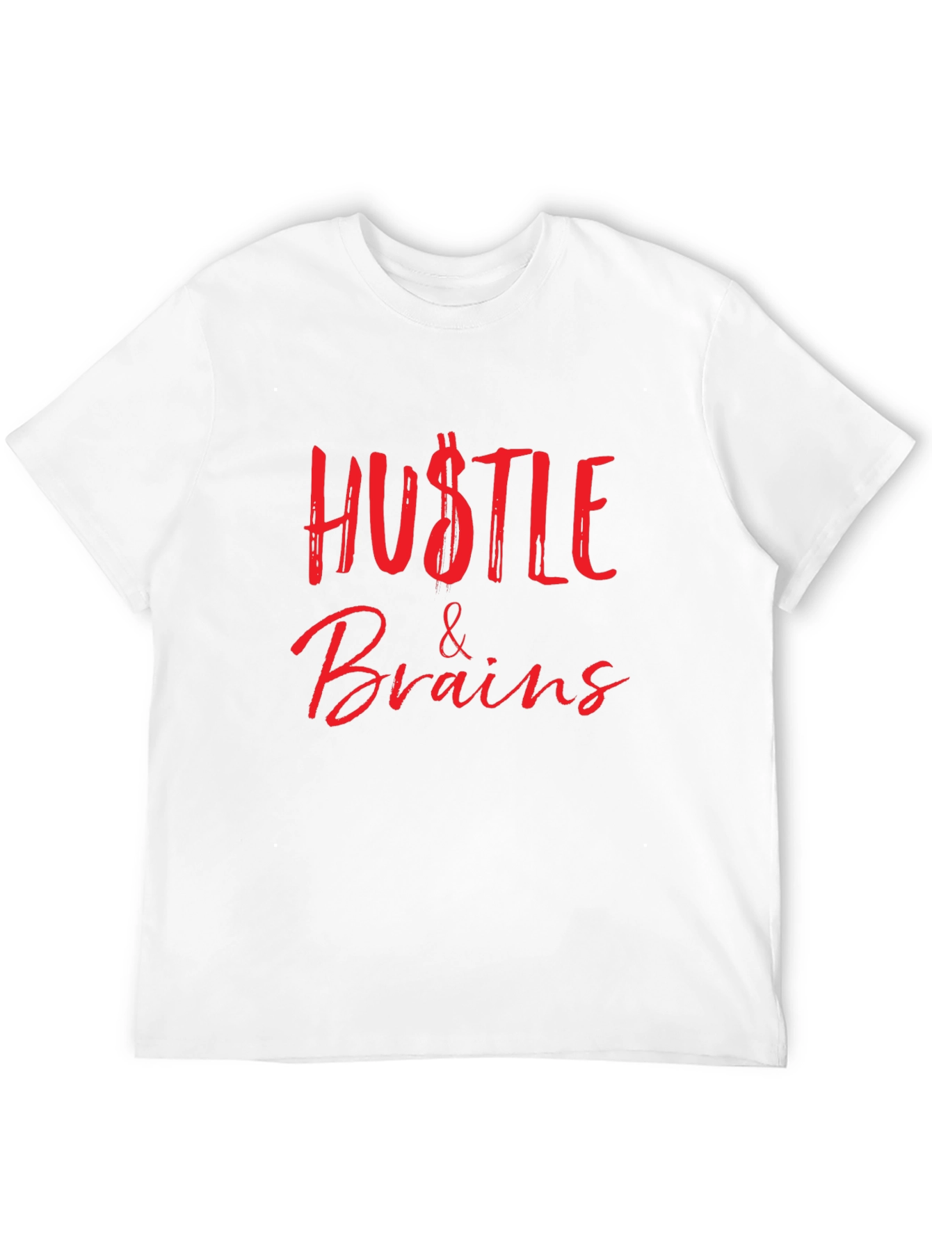Hustle & Brains Graphic Tee - Stylish and Bold