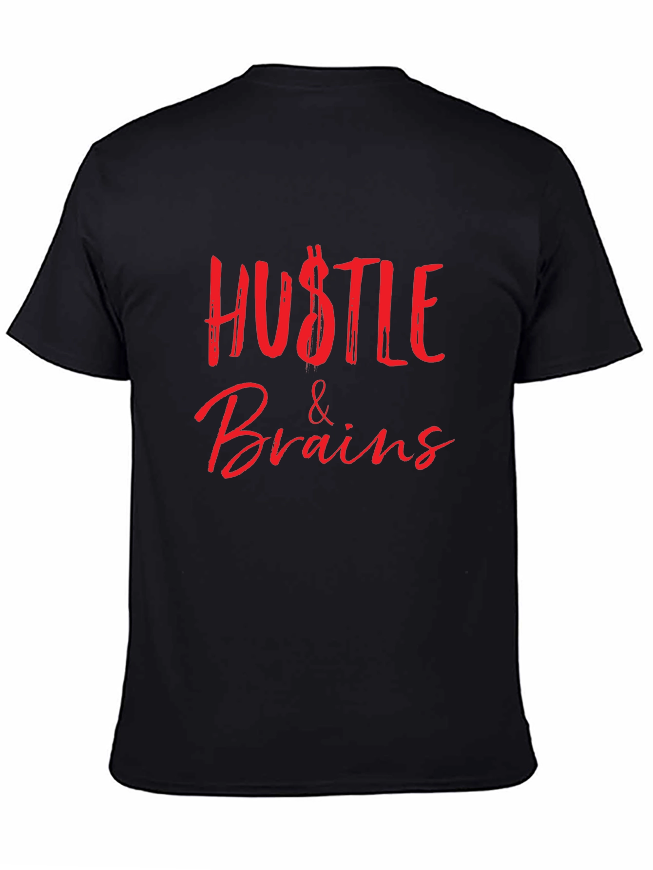 Hustle & Brains Graphic Tee - Stylish and Bold