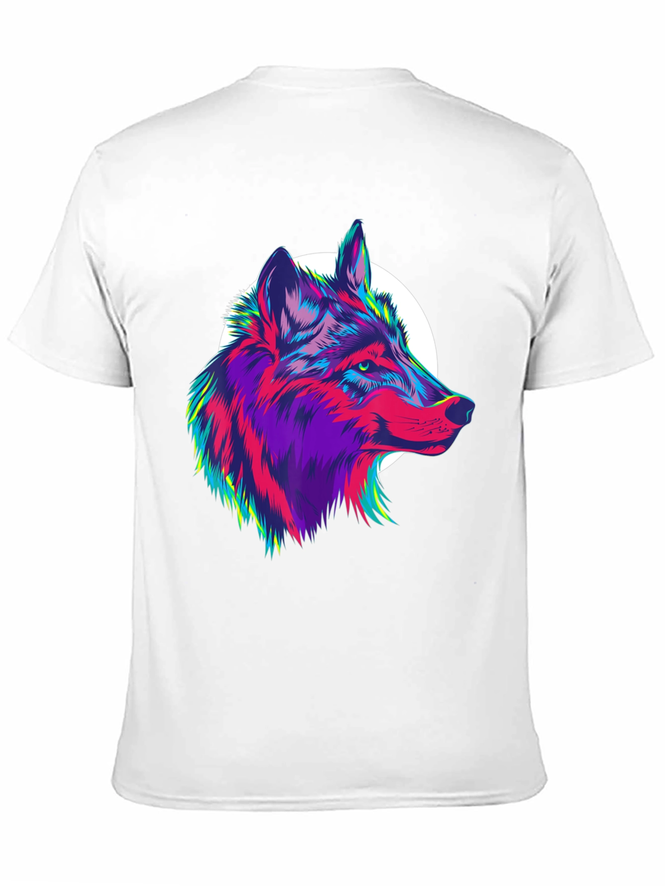 Vivid Wolf Graphic Tee - Mens Black T-Shirt