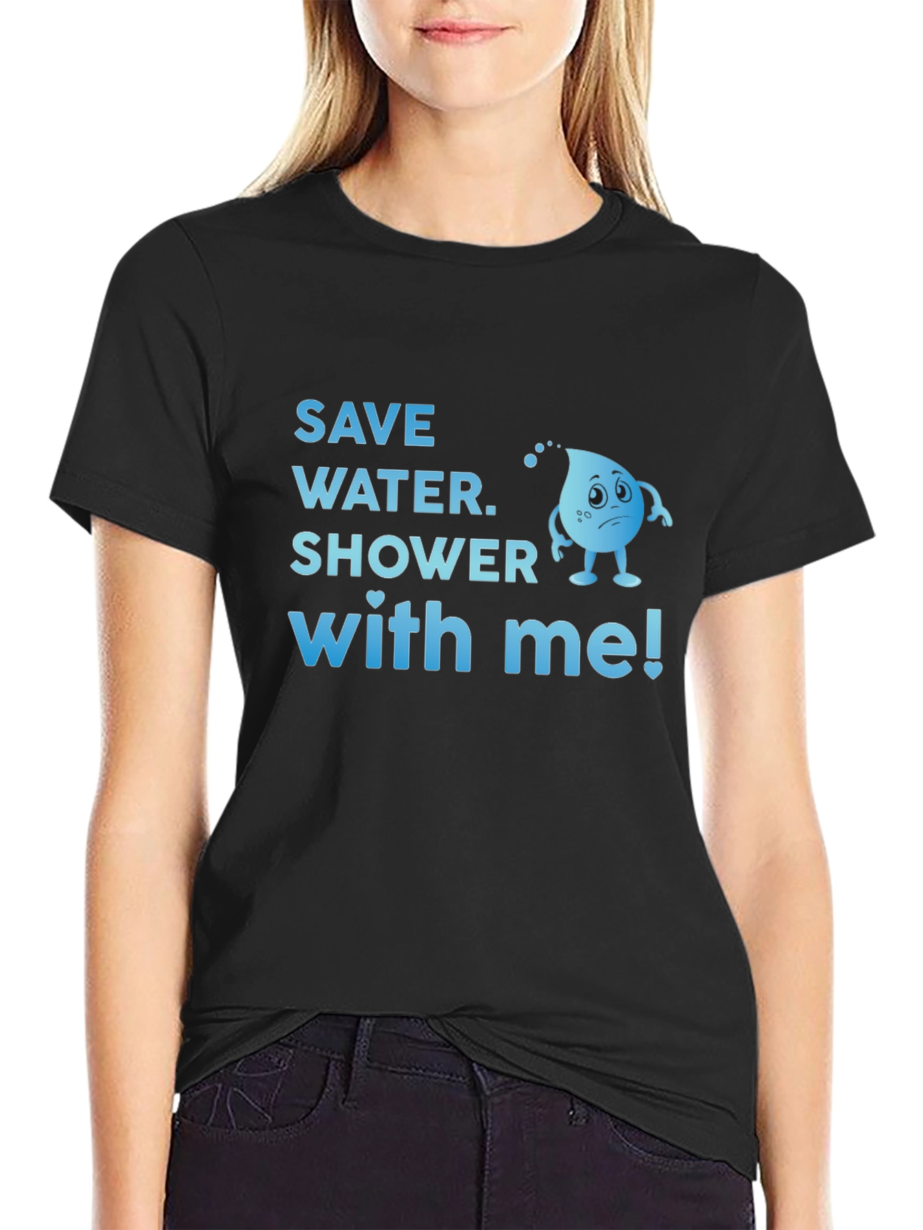 Save Water Shower Tee - Funny Eco-Friendly Graphic T-Shirt