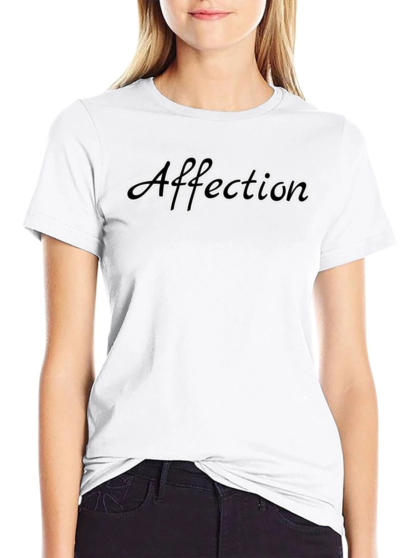 Affection Graphic Tee - Black Unisex T-Shirt