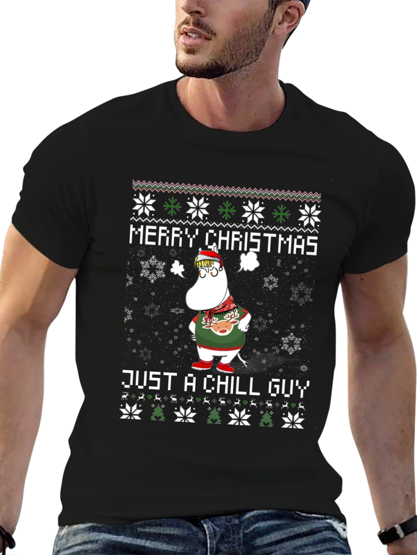 Merry Christmas Just A Chill Guy T-Shirt