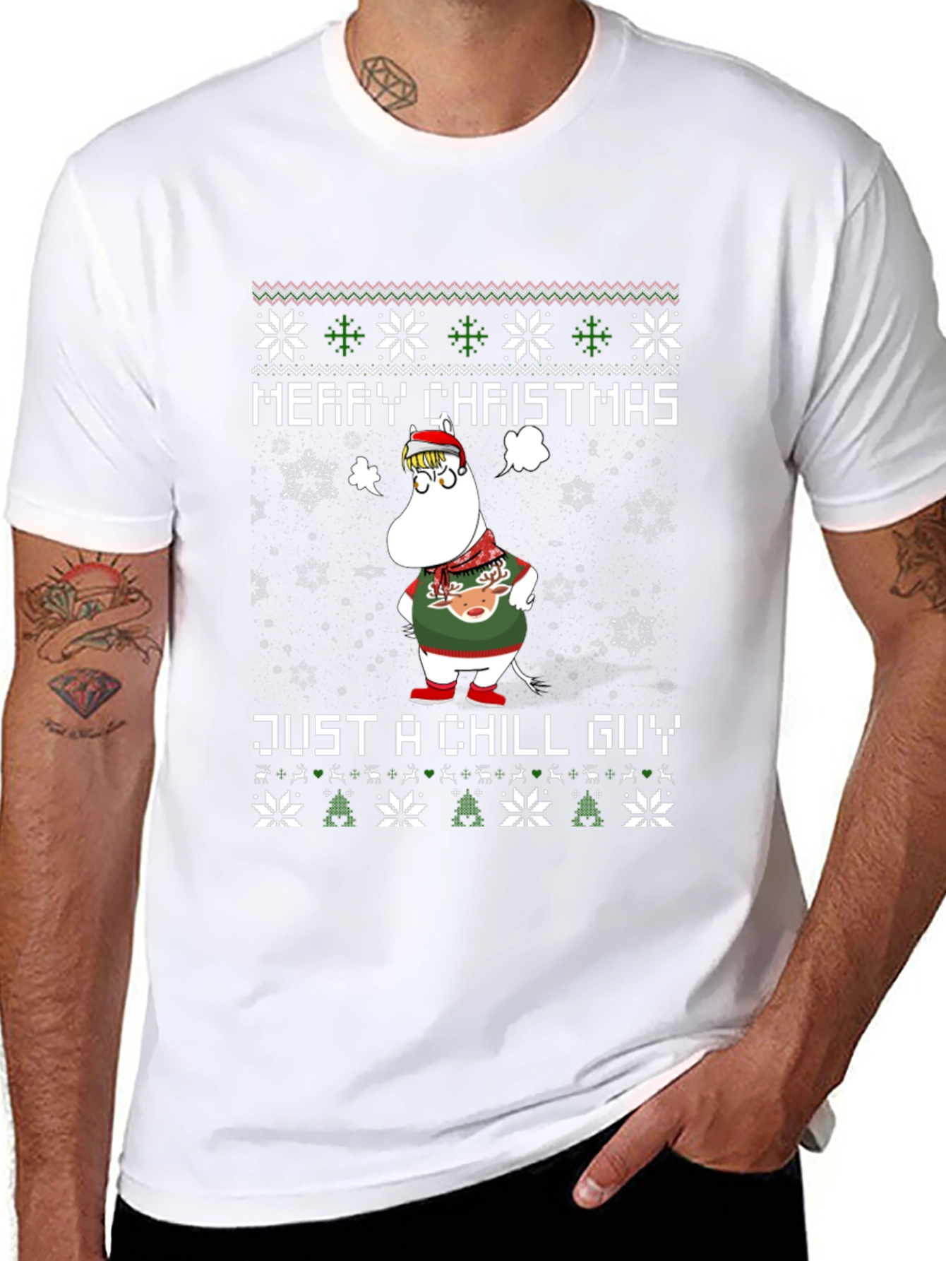 Merry Christmas Just A Chill Guy T-Shirt