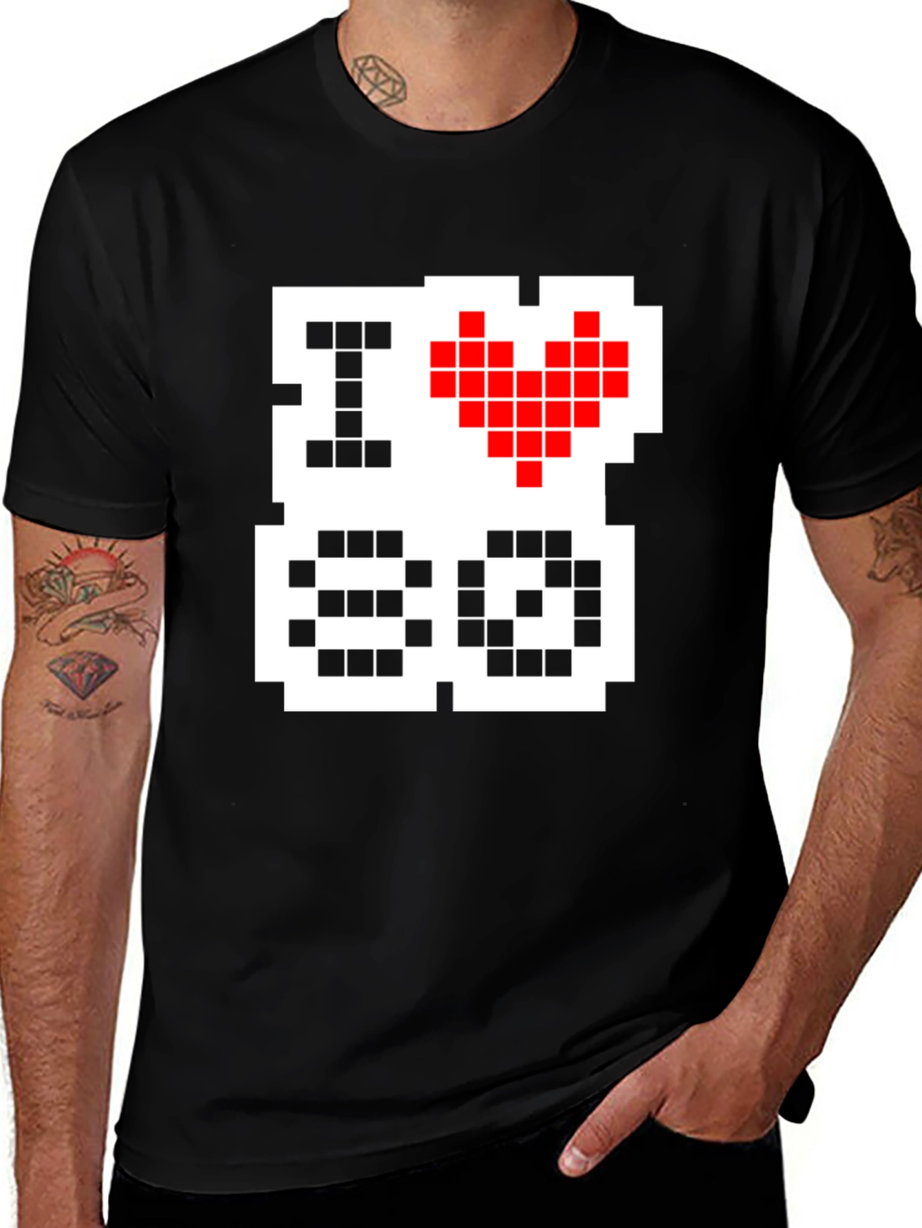 I Love 8-Bit Graphic Tee - Retro Gaming Shirt