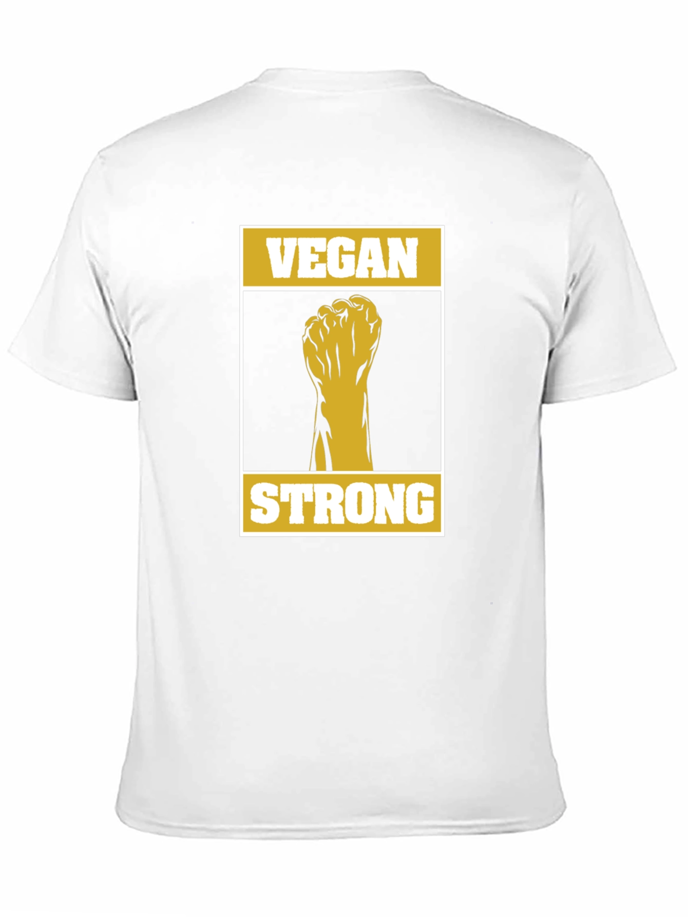 Vegan Strong Graphic Tee - Black