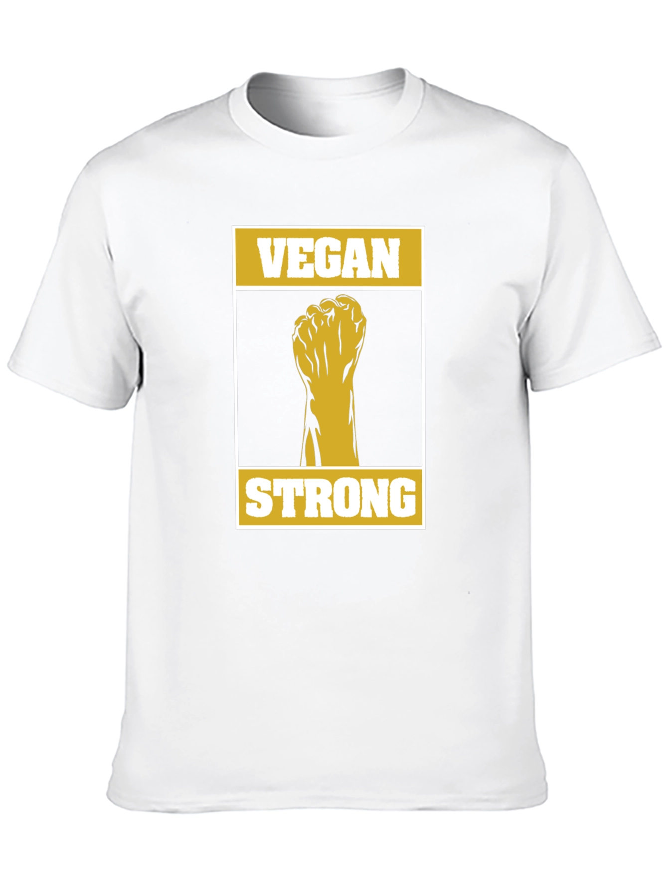 Vegan Strong Graphic Tee - Black
