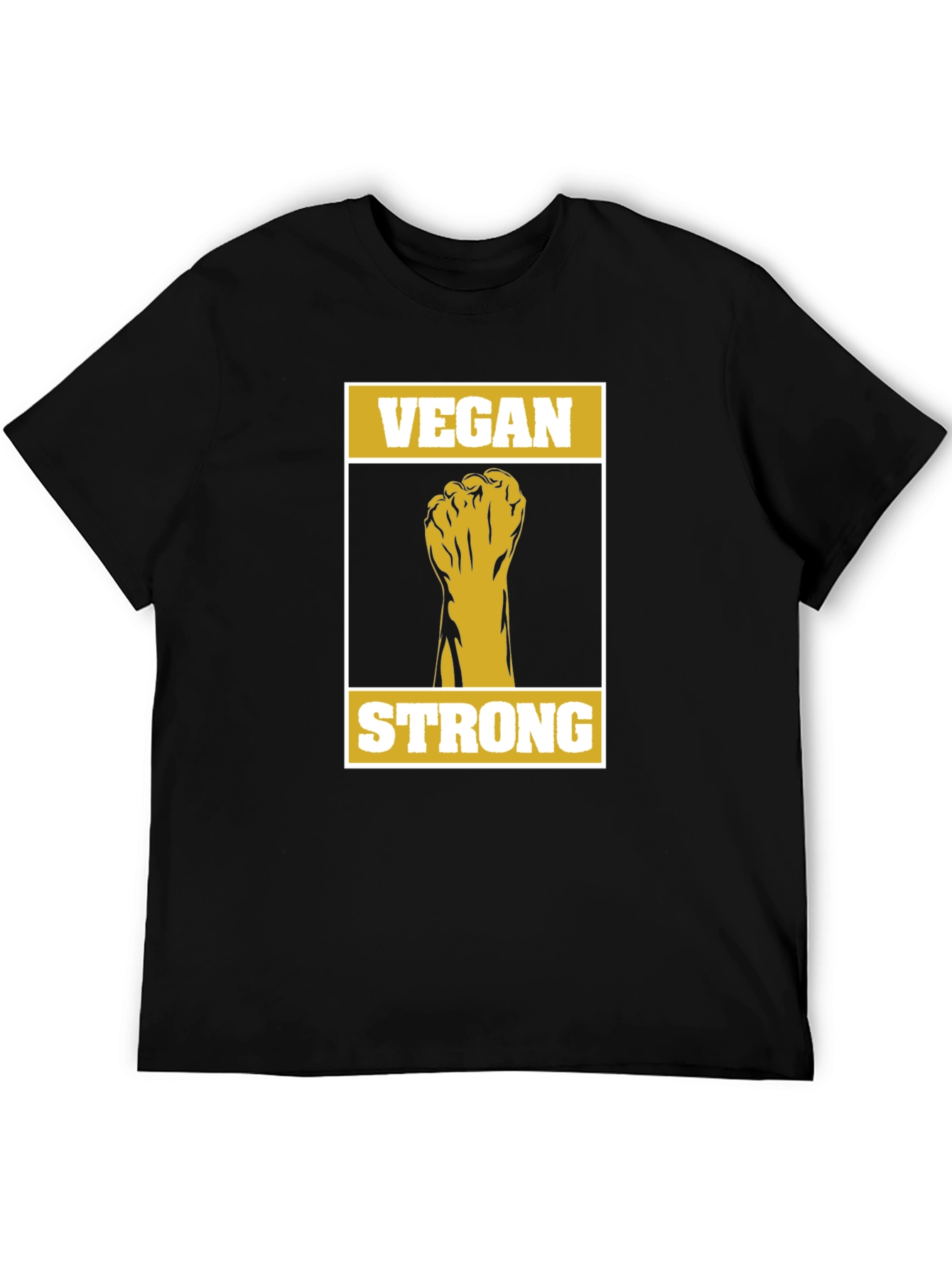 Vegan Strong Graphic Tee - Black