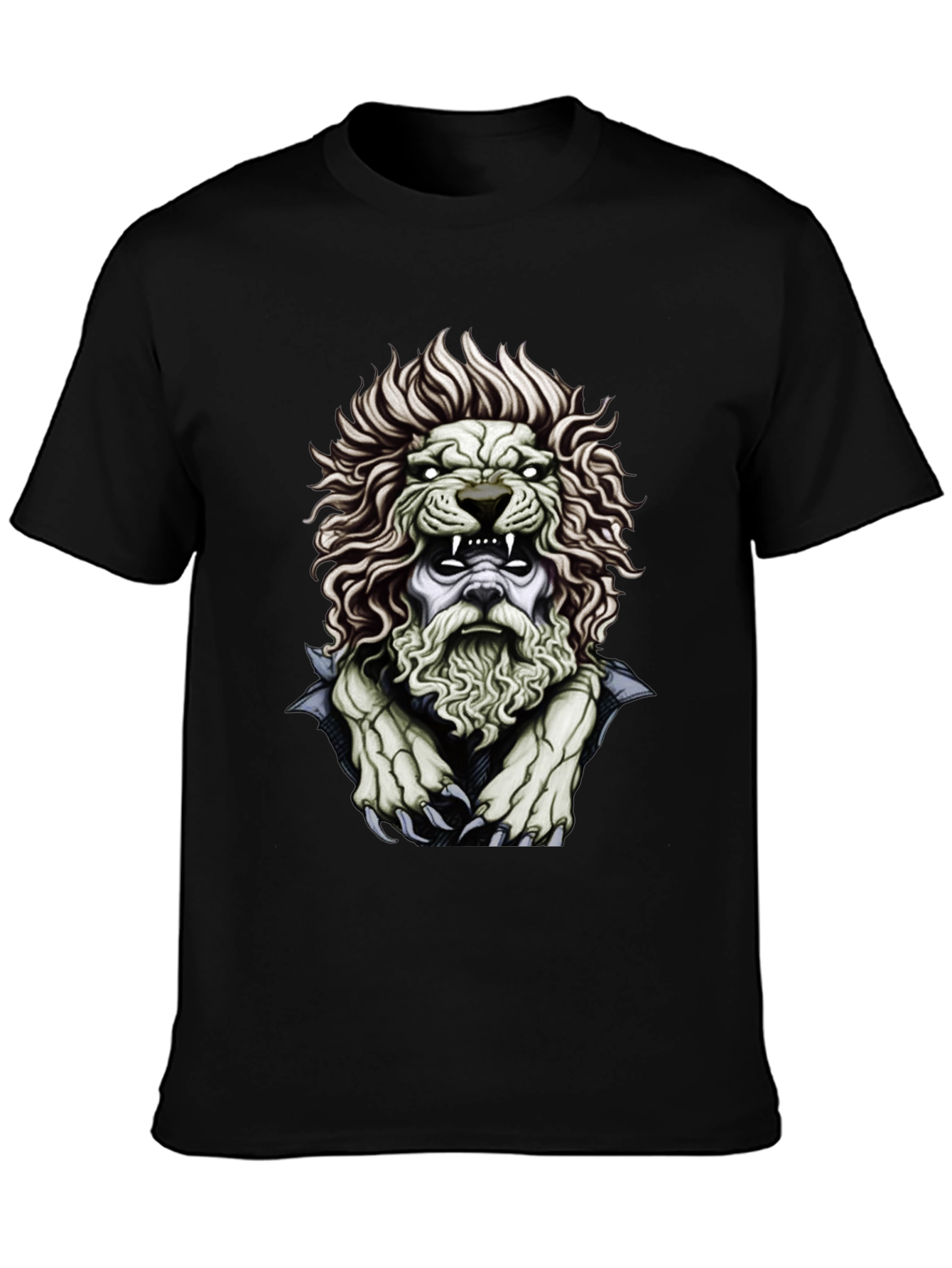 Lion King Graphic Print Black T-Shirt