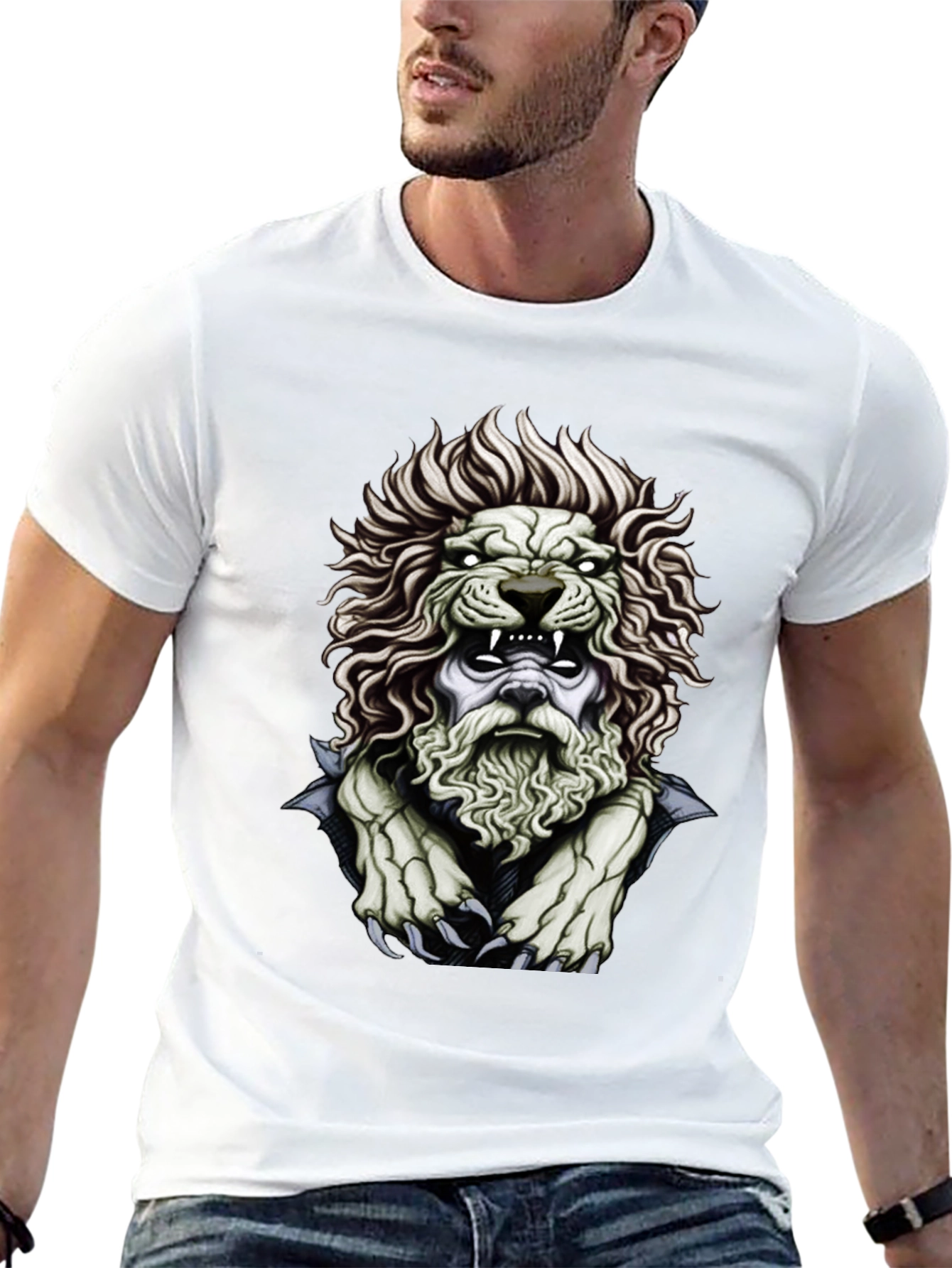 Lion King Graphic Print Black T-Shirt