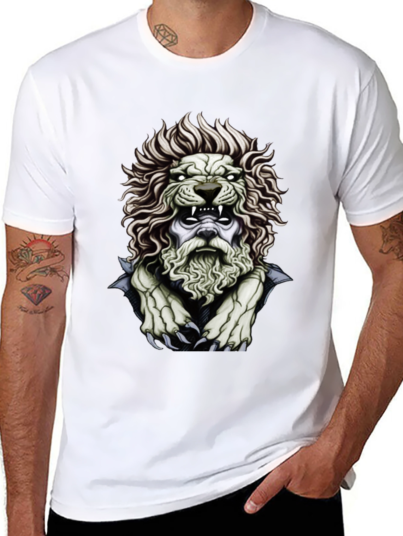 Lion King Graphic Print Black T-Shirt