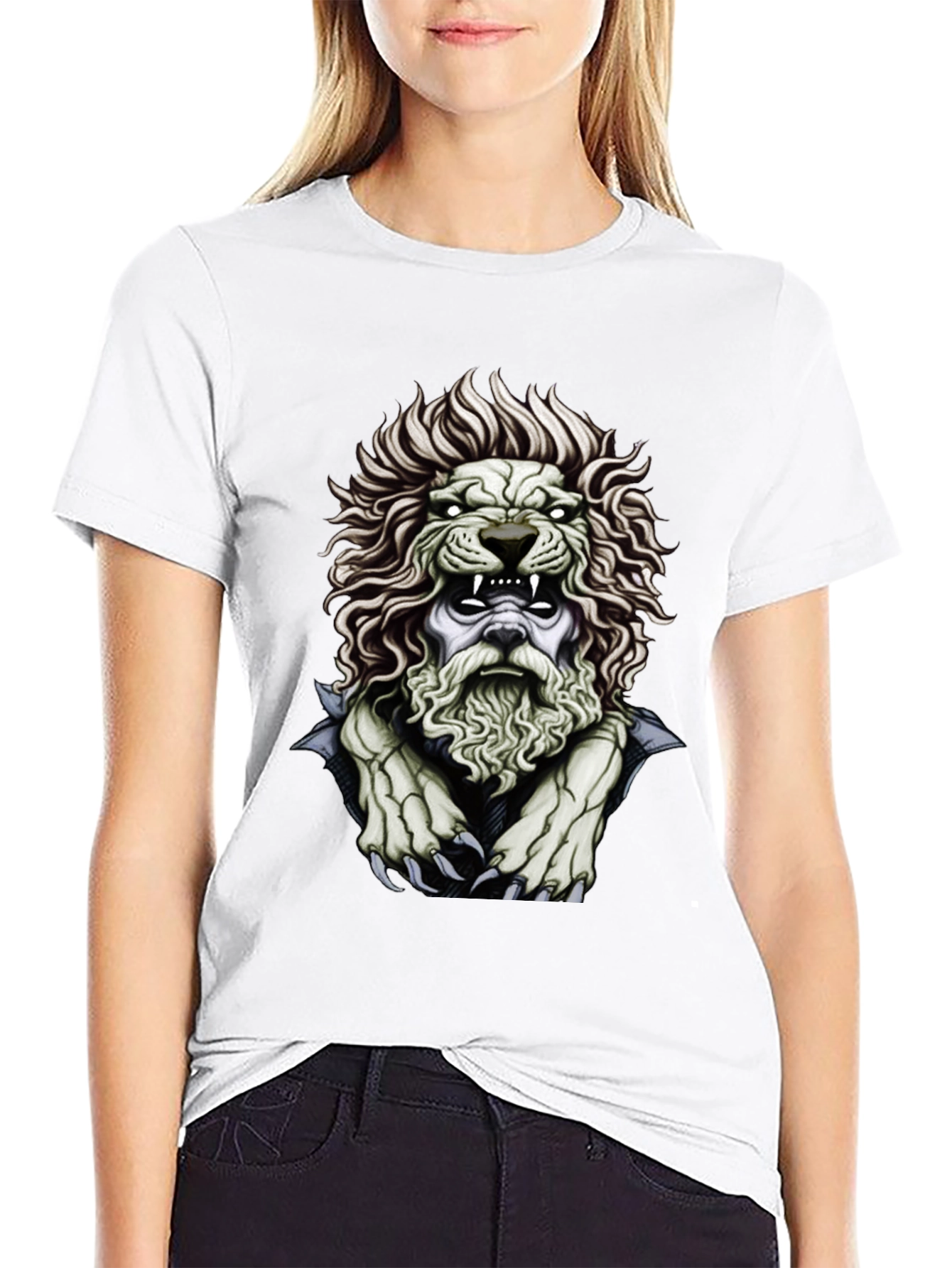 Lion King Graphic Print Black T-Shirt