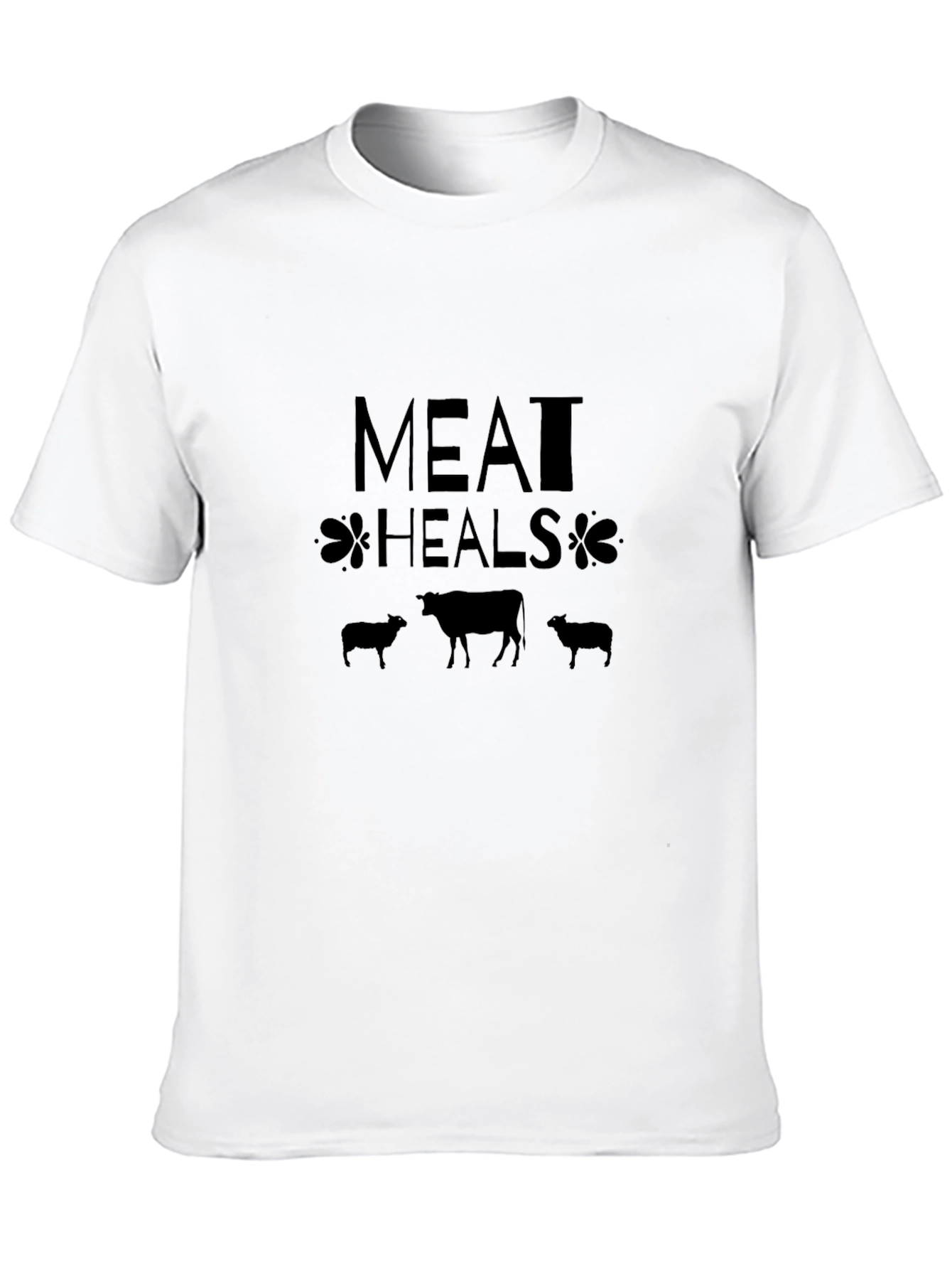 Meat Heals Graphic Tee - Black Comfort Fit