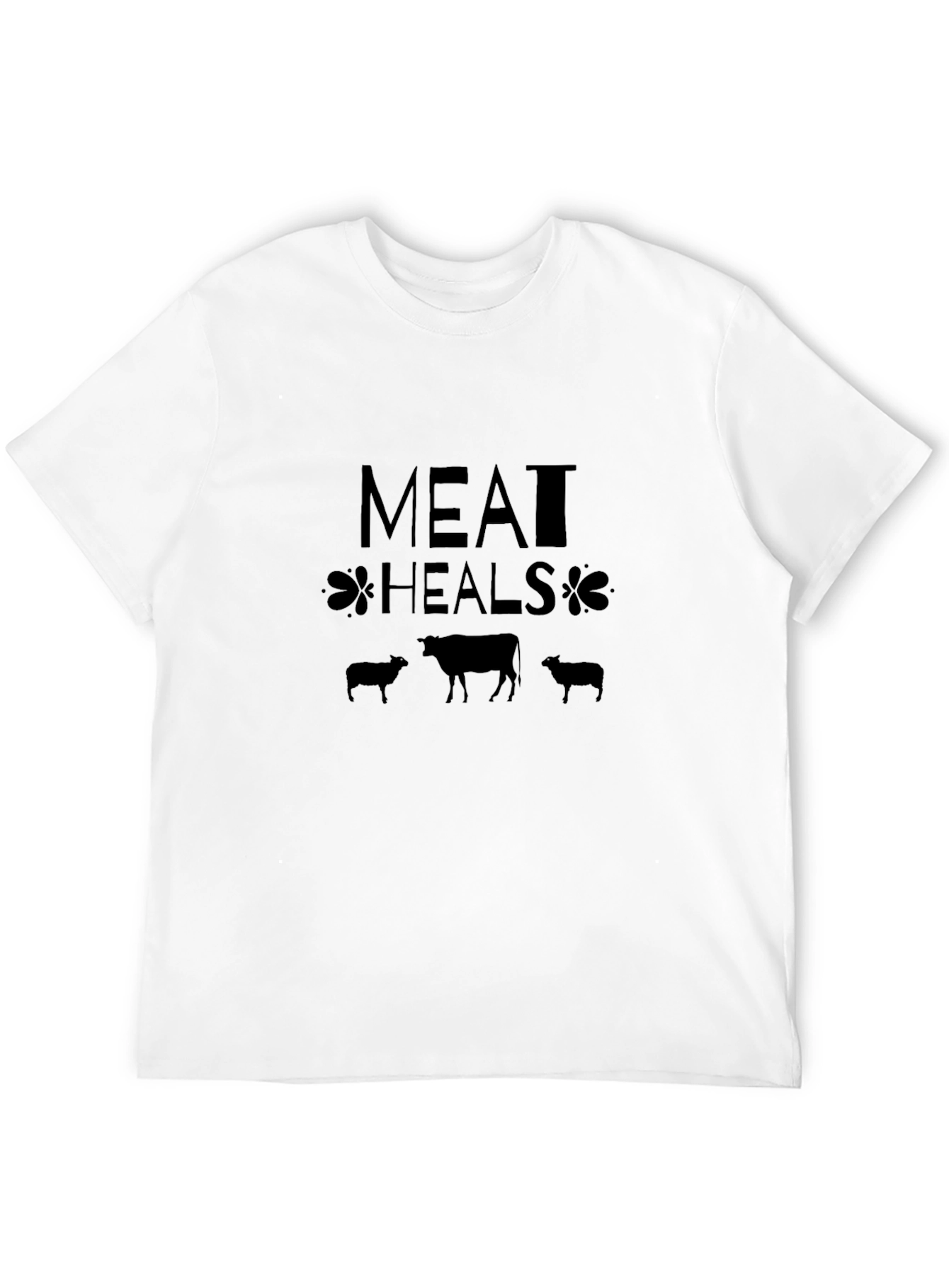 Meat Heals Graphic Tee - Black Comfort Fit