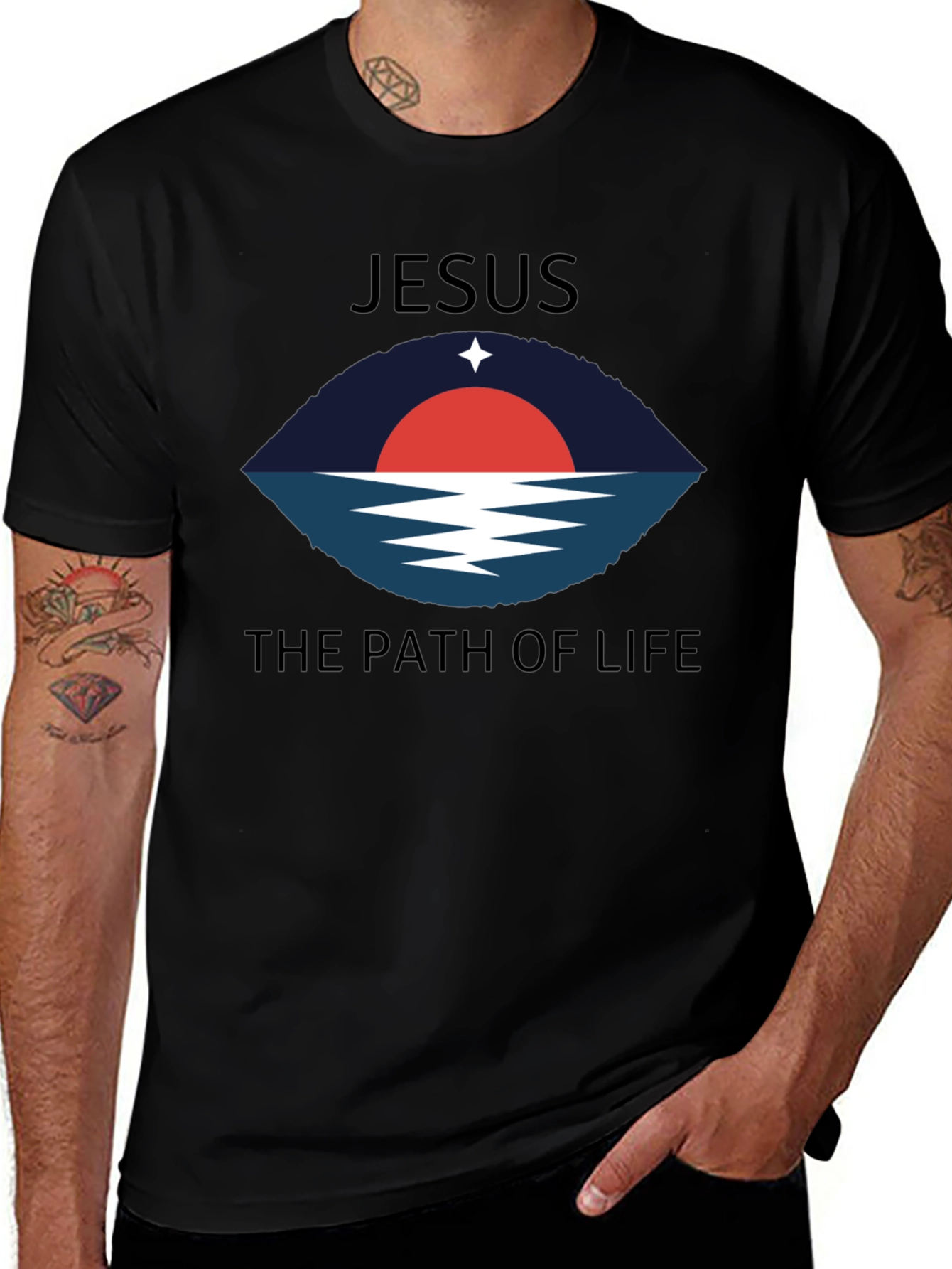 Jesus The Path of Life Graphic T-Shirt