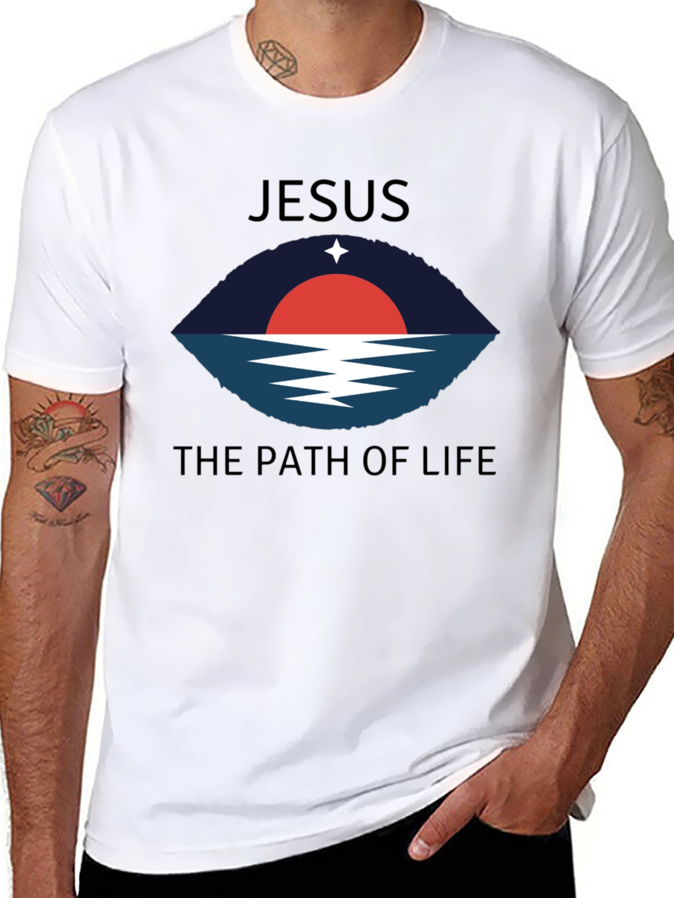 Jesus The Path of Life Graphic T-Shirt