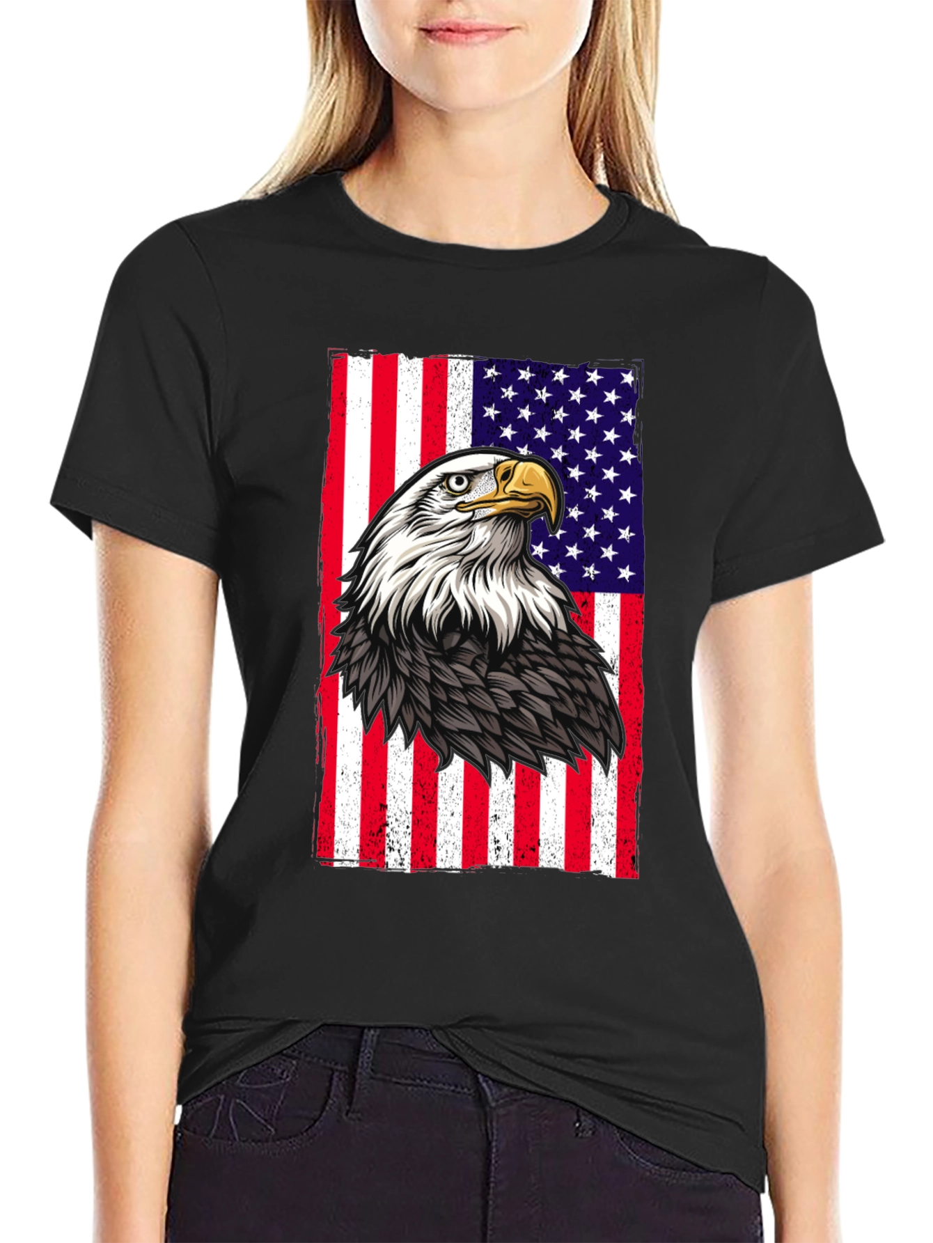 American Eagle Flag Graphic T-Shirt