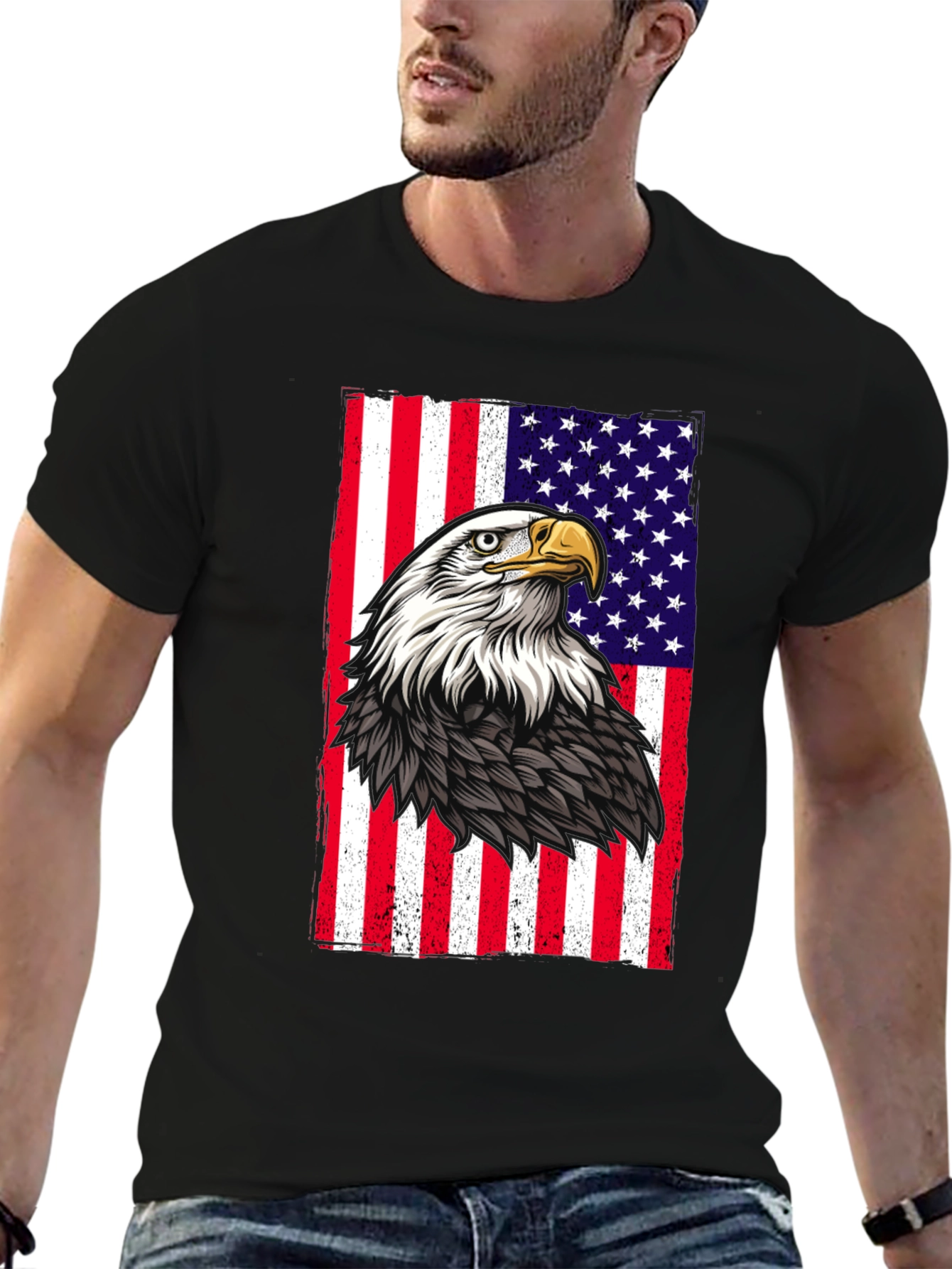 American Eagle Flag Graphic T-Shirt