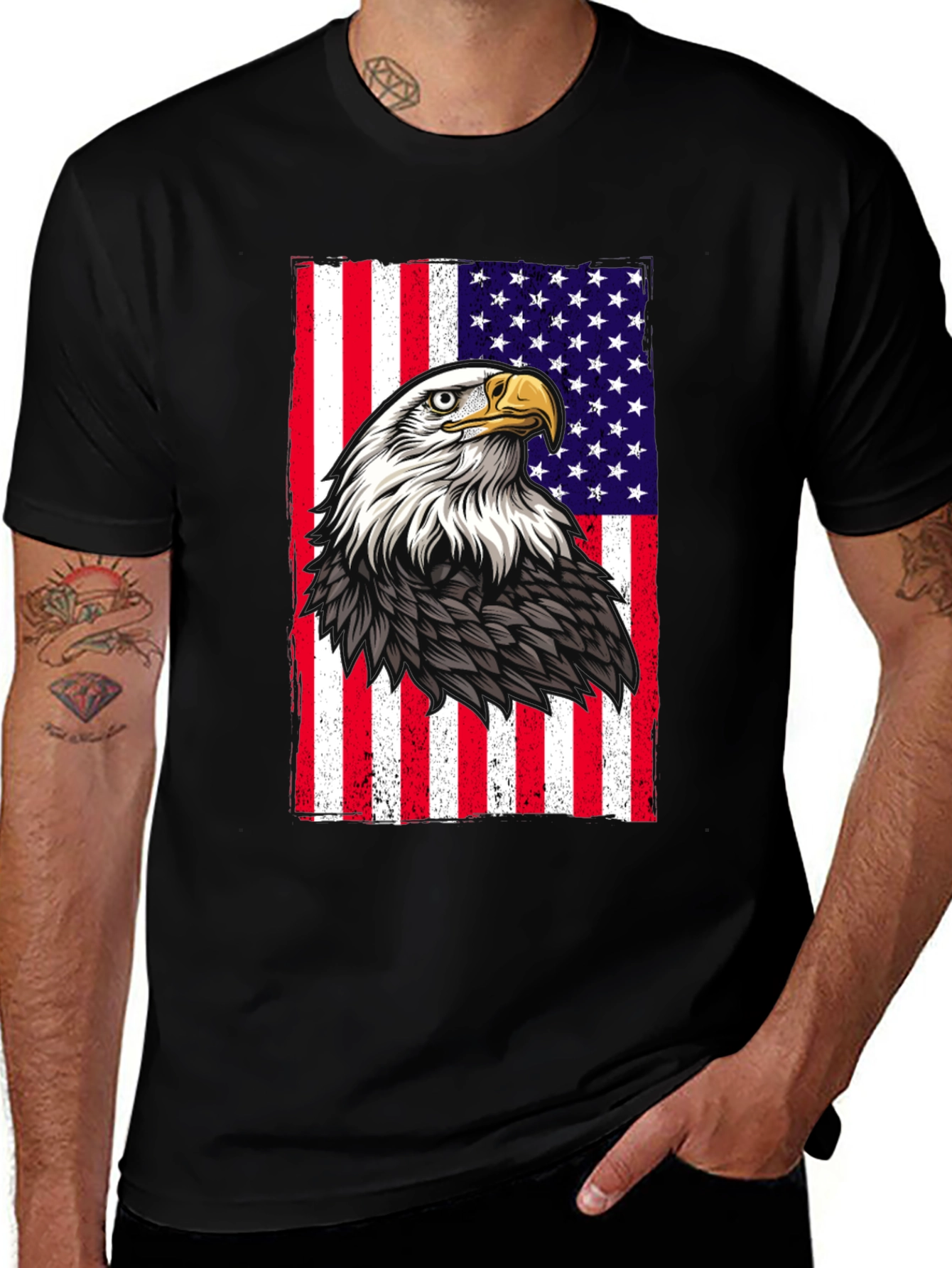 American Eagle Flag Graphic T-Shirt