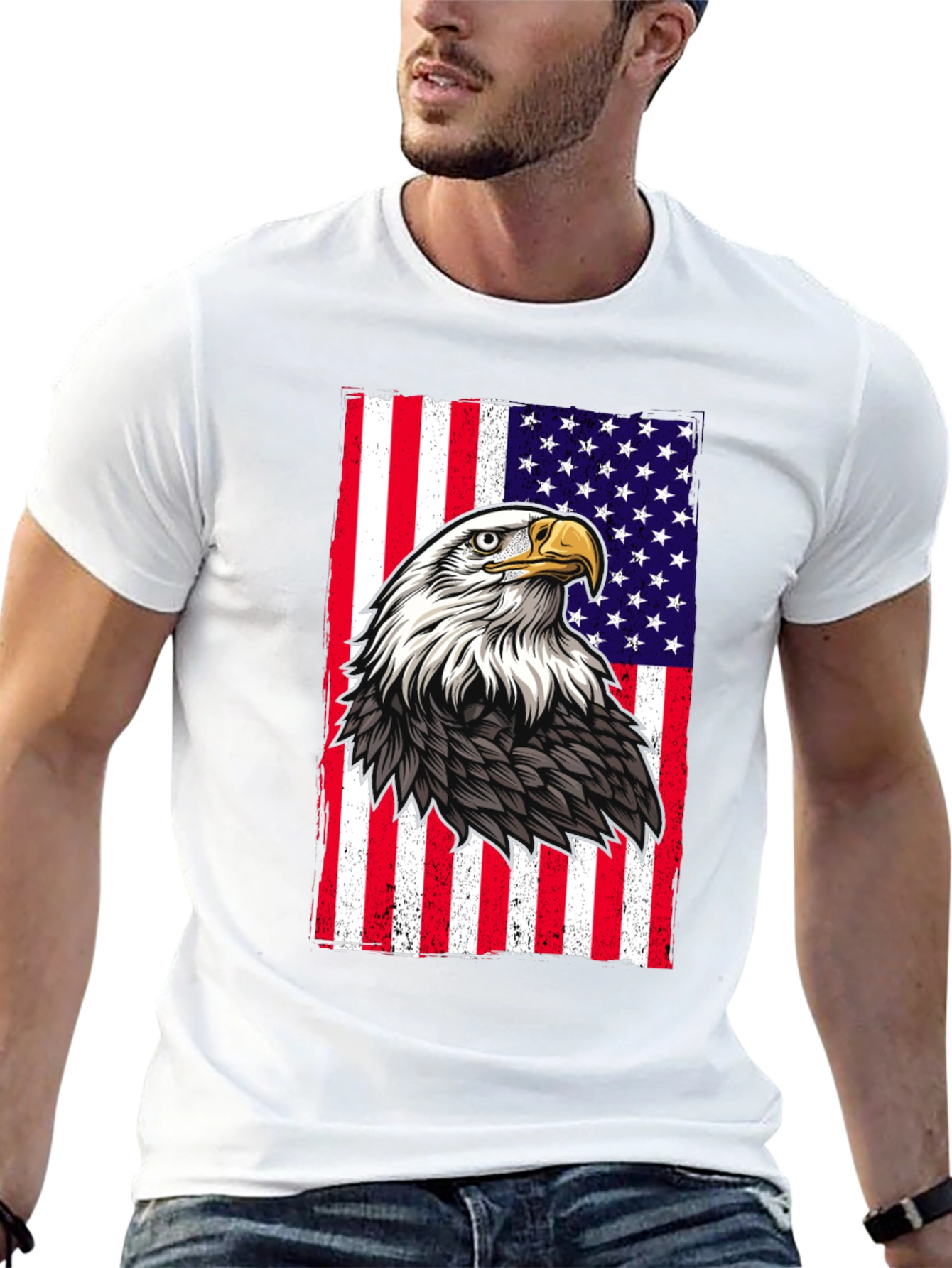 American Eagle Flag Graphic T-Shirt