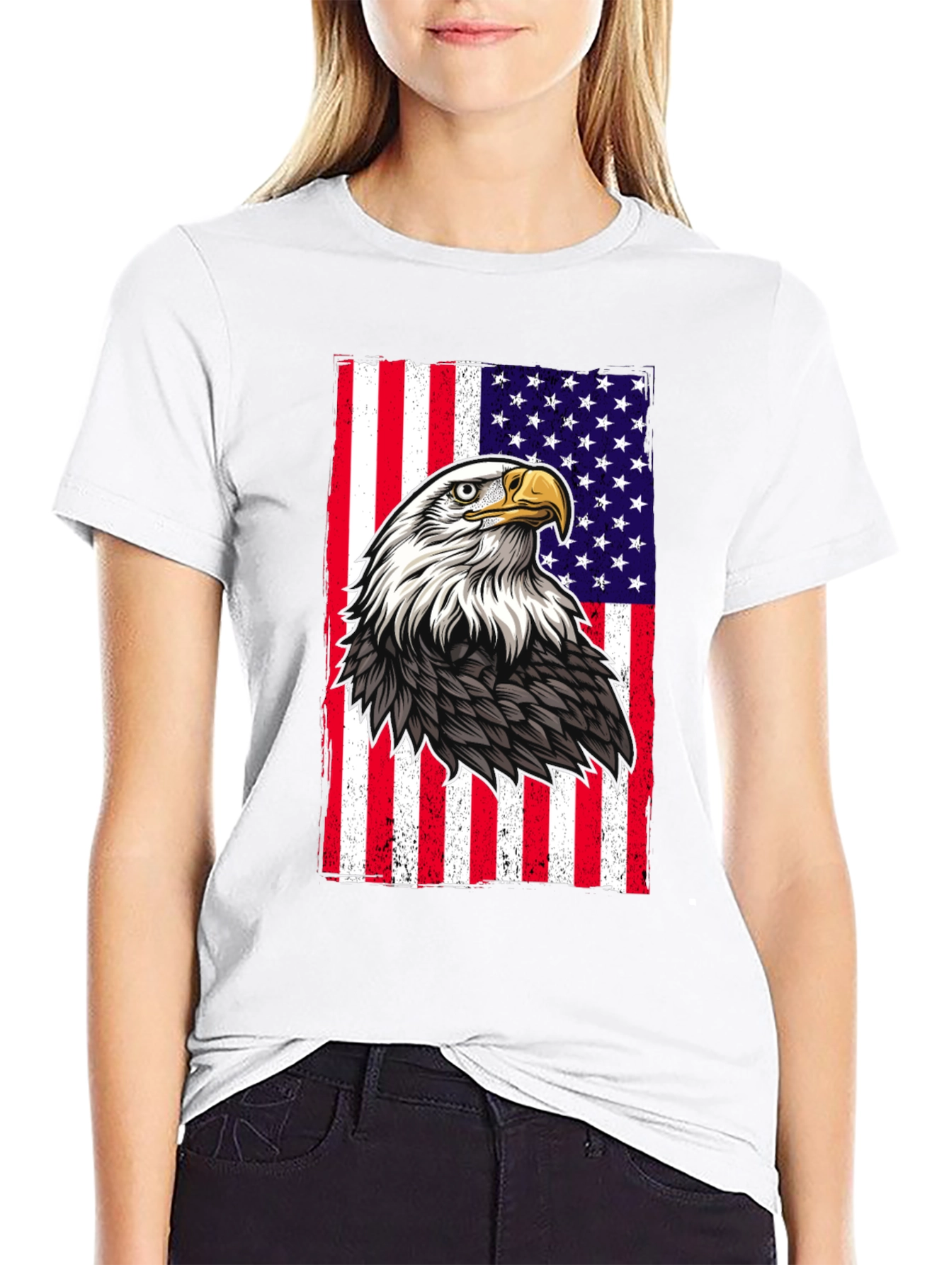 American Eagle Flag Graphic T-Shirt