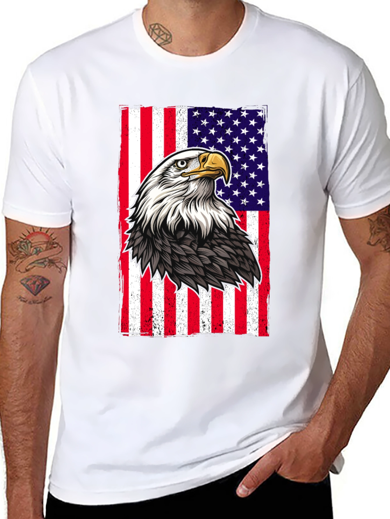 American Eagle Flag Graphic T-Shirt