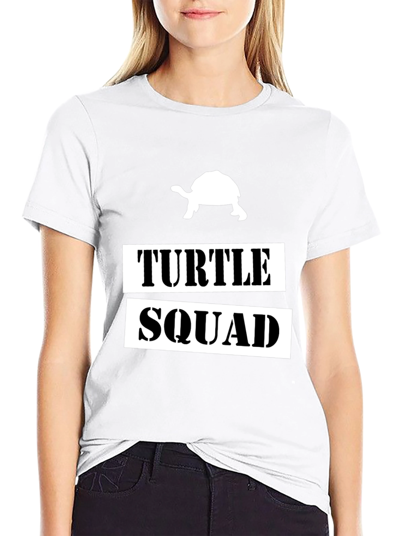 Turtle Squad Graphic Tee - Black Cotton