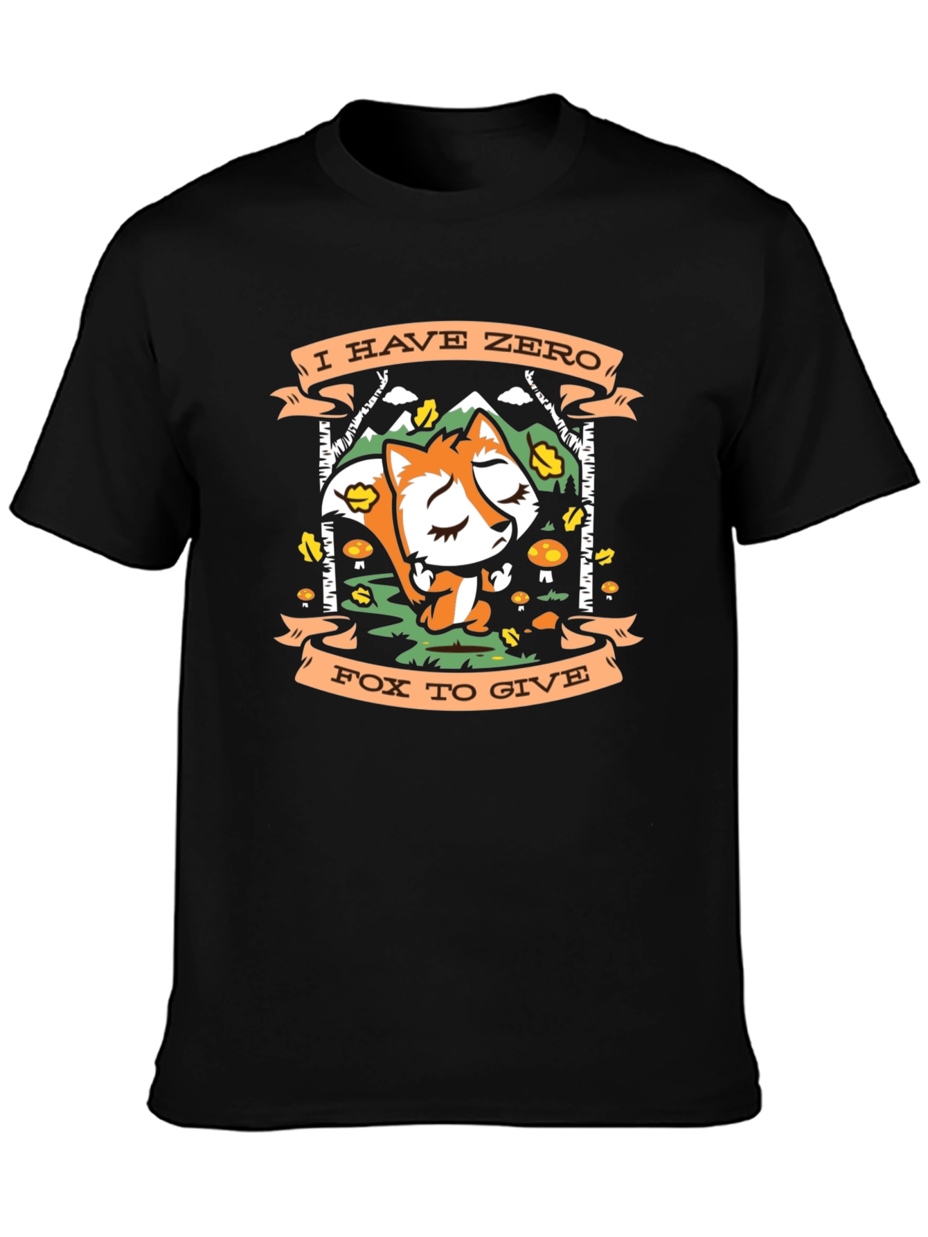 Zero Fox to Give T-Shirt Funny Fox Graphic Tee