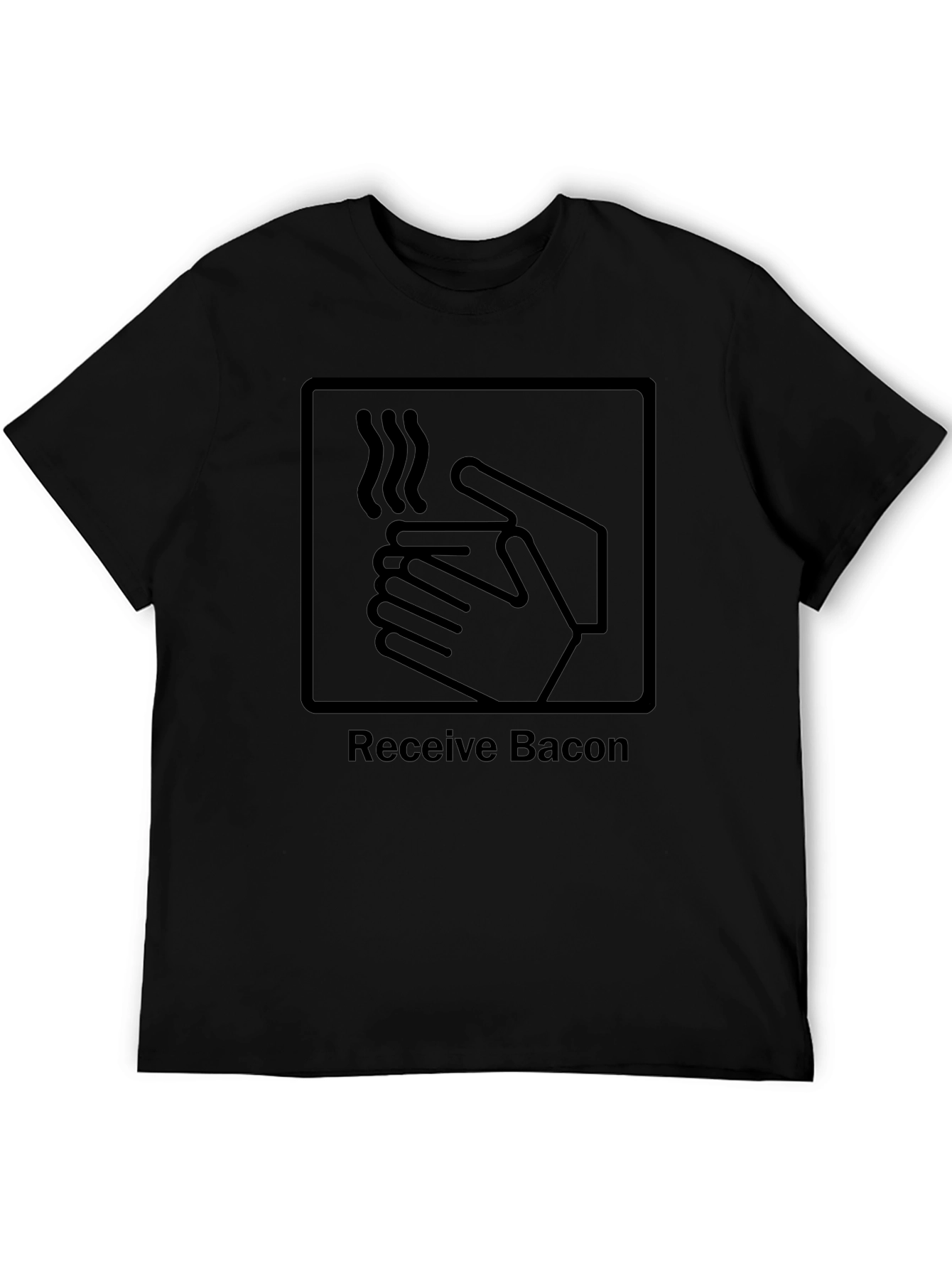 Receive Bacon Graphic Tee - Funny Food Lover Shirt