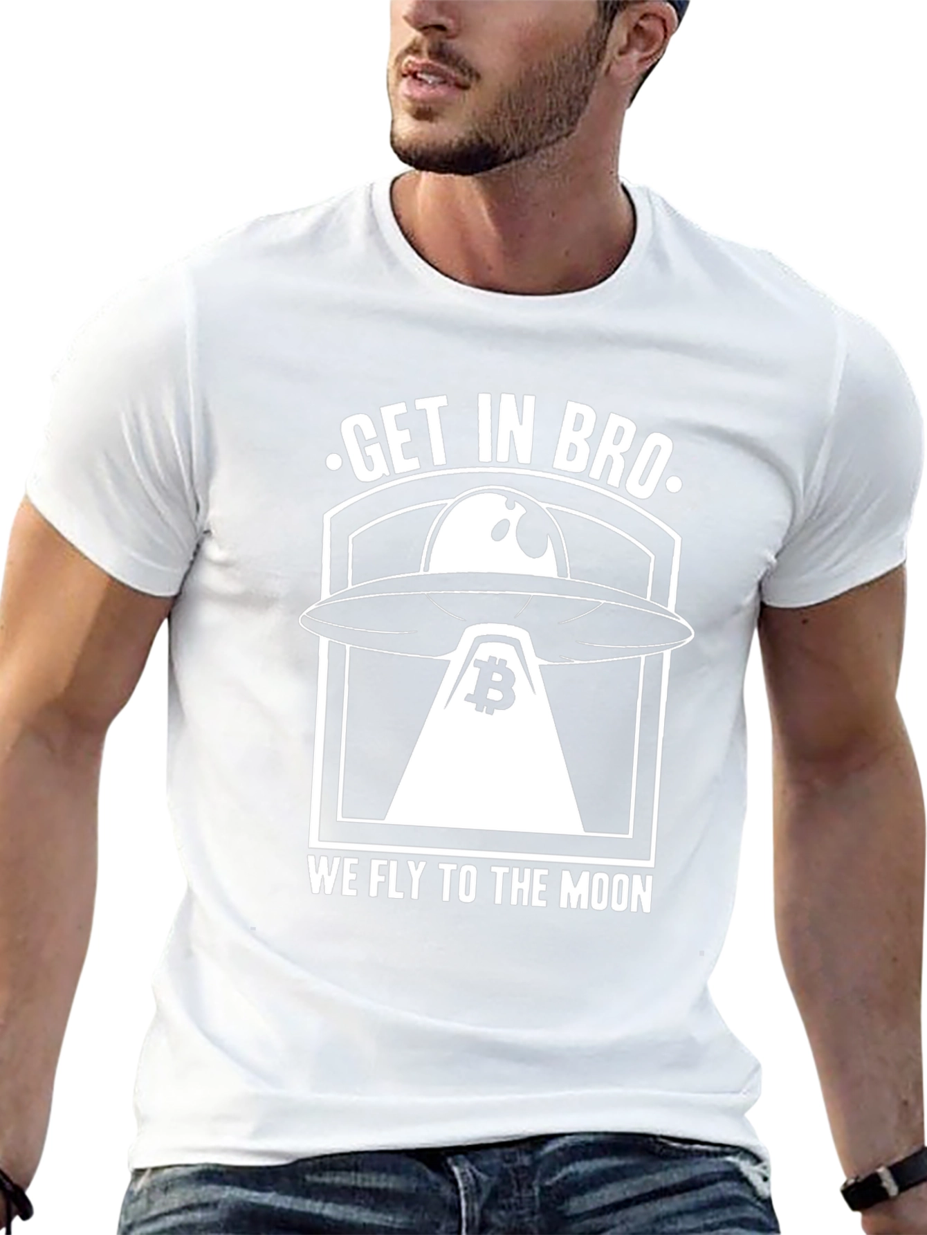 Get In Bro We Fly To The Moon T-Shirt