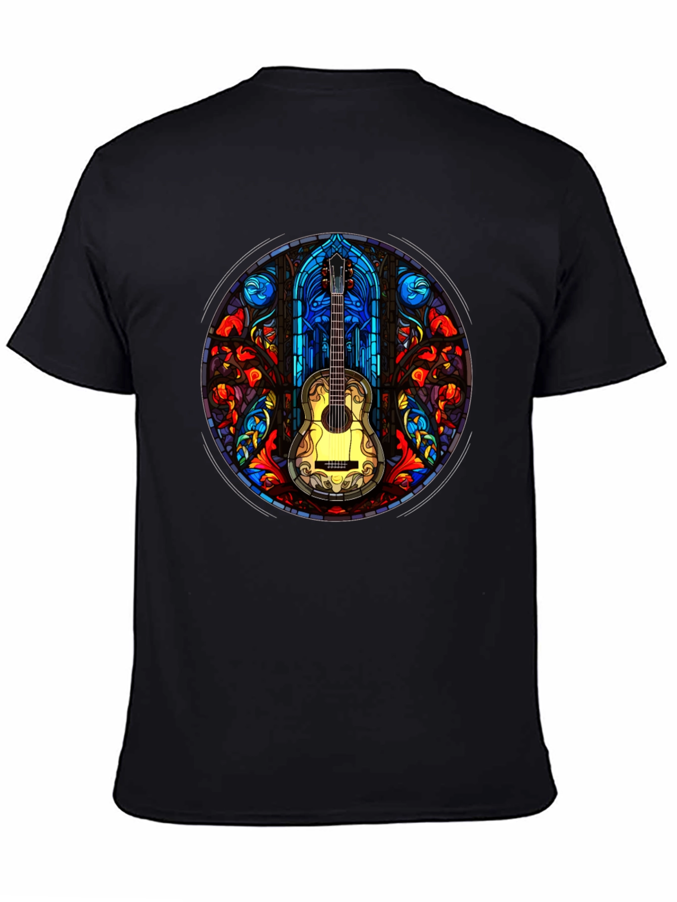 Stained Glass Guitar T-Shirt