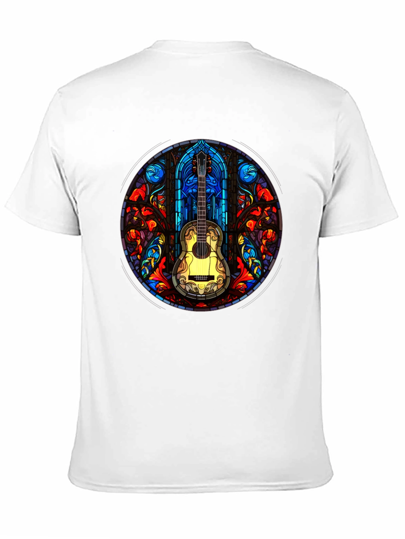 Stained Glass Guitar T-Shirt