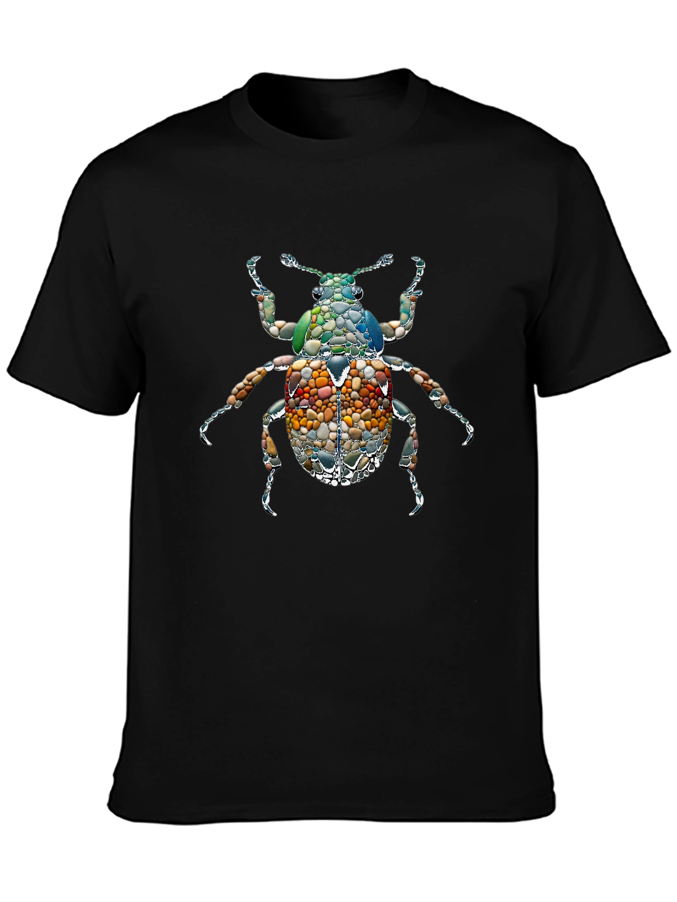 Stone Beetle Graphic Tee - Unique Nature Inspired Design