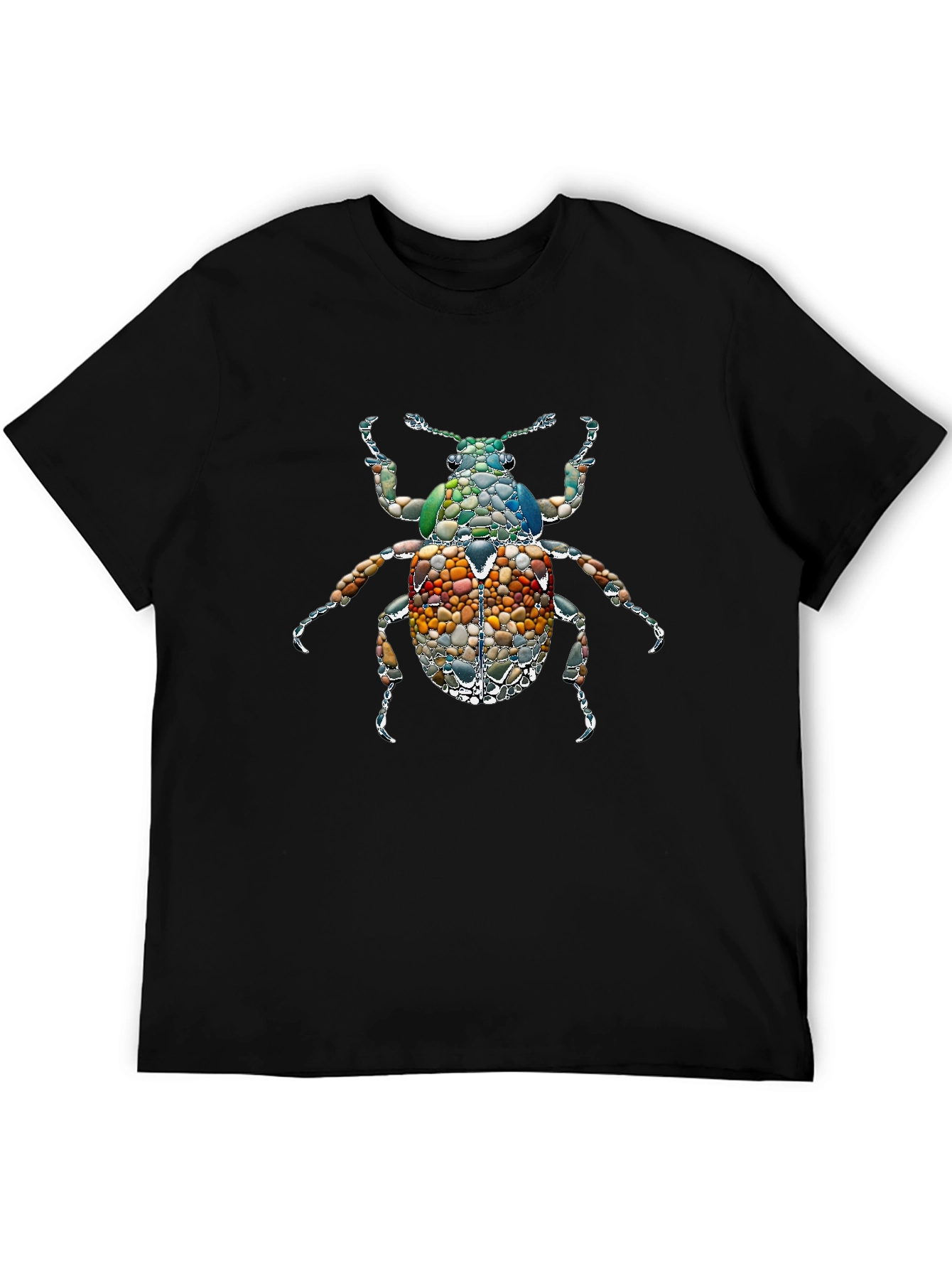Stone Beetle Graphic Tee - Unique Nature Inspired Design