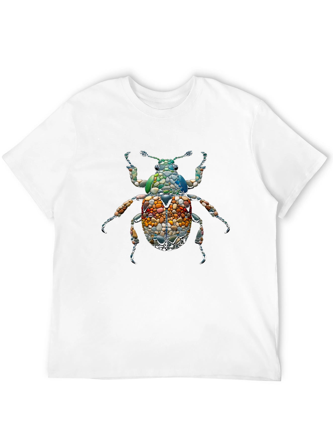 Stone Beetle Graphic Tee - Unique Nature Inspired Design