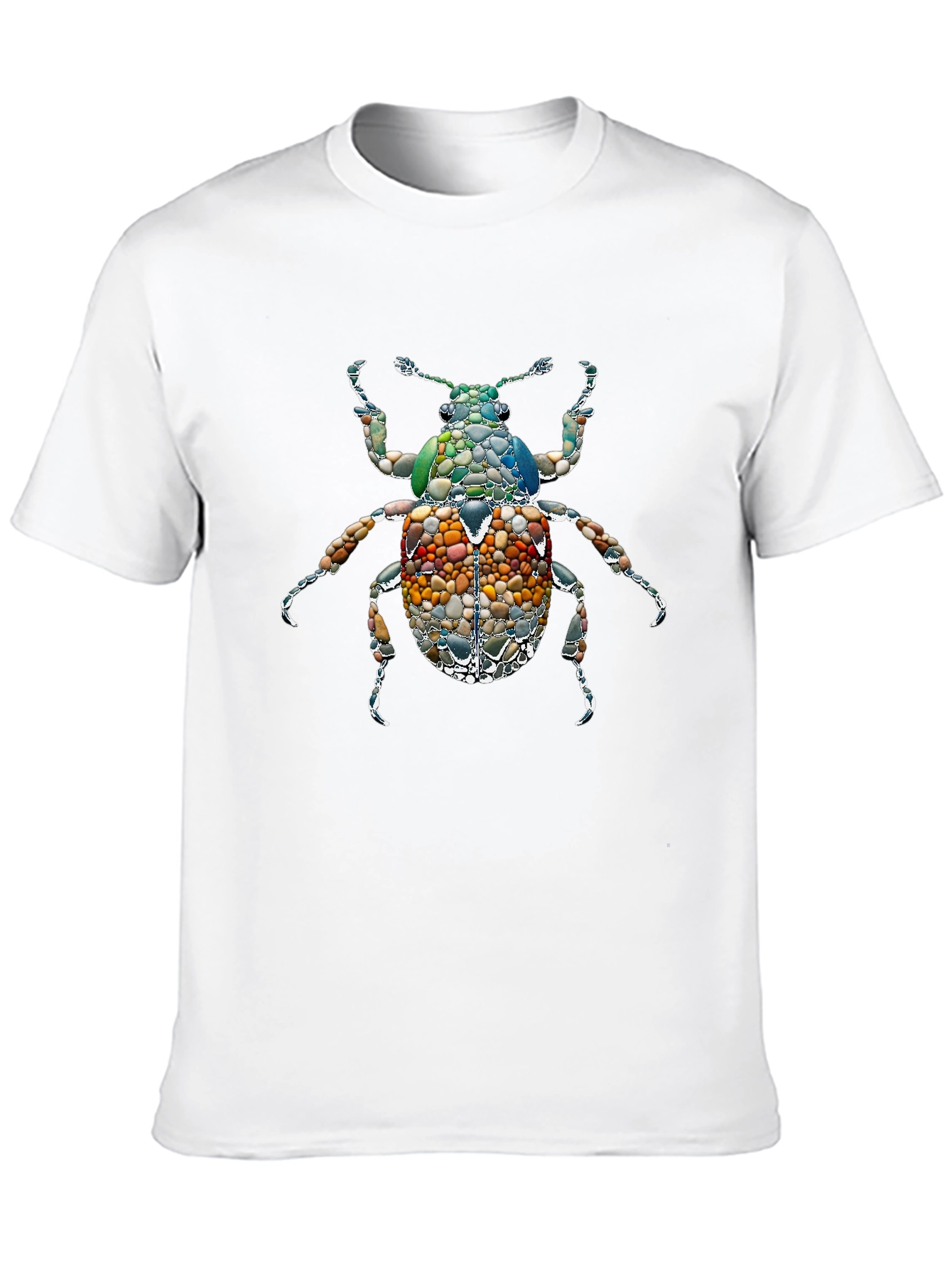 Stone Beetle Graphic Tee - Unique Nature Inspired Design