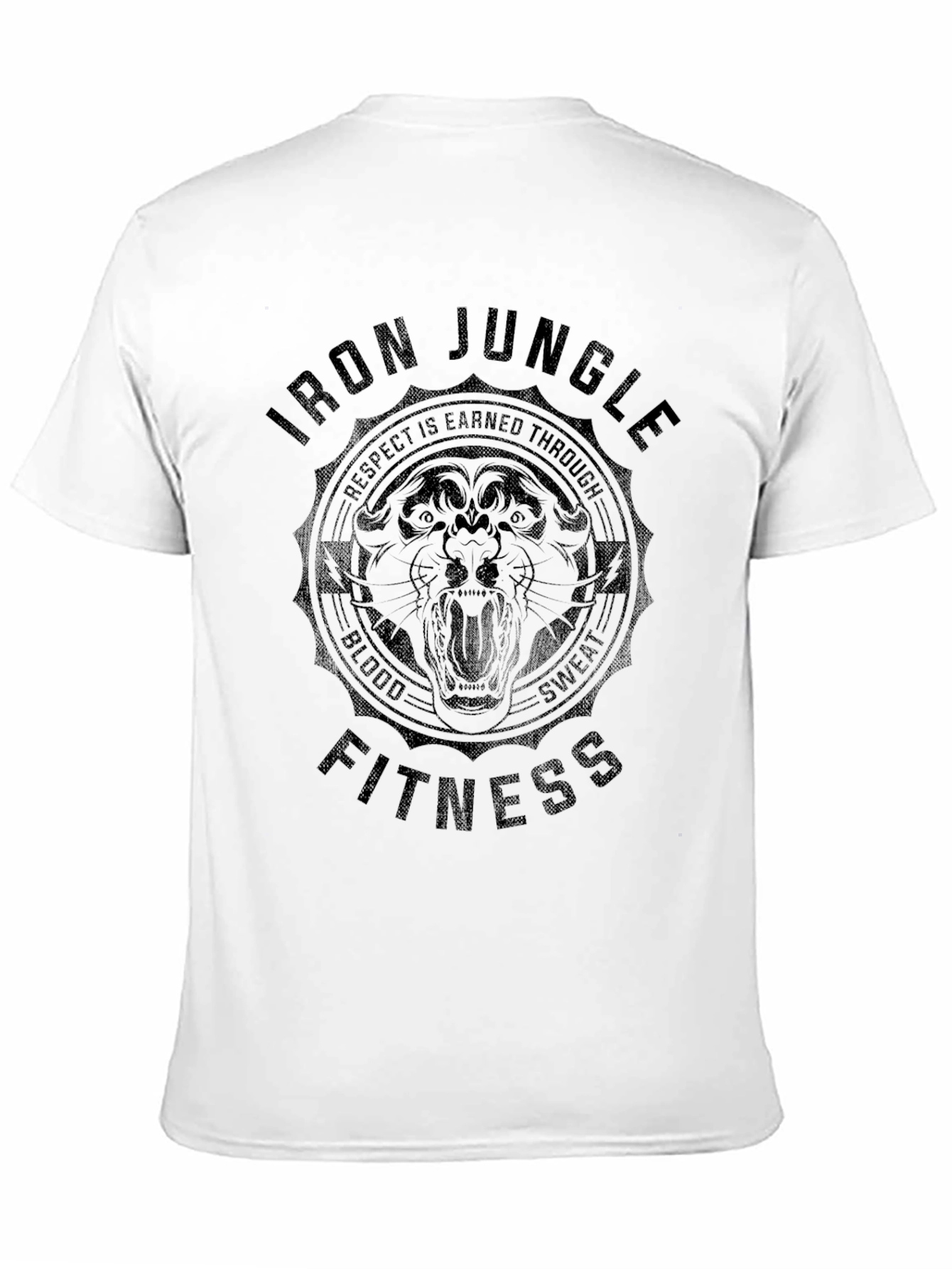 Iron Jungle Fitness Black Graphic T-Shirt