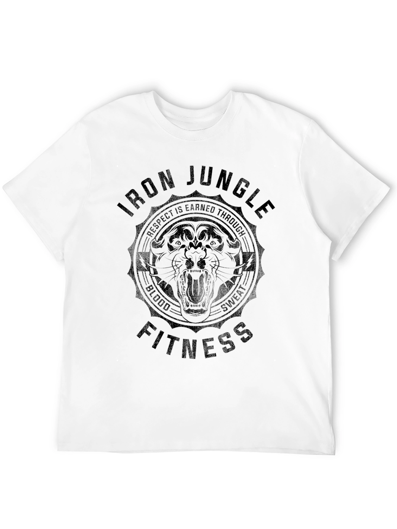 Iron Jungle Fitness Black Graphic T-Shirt