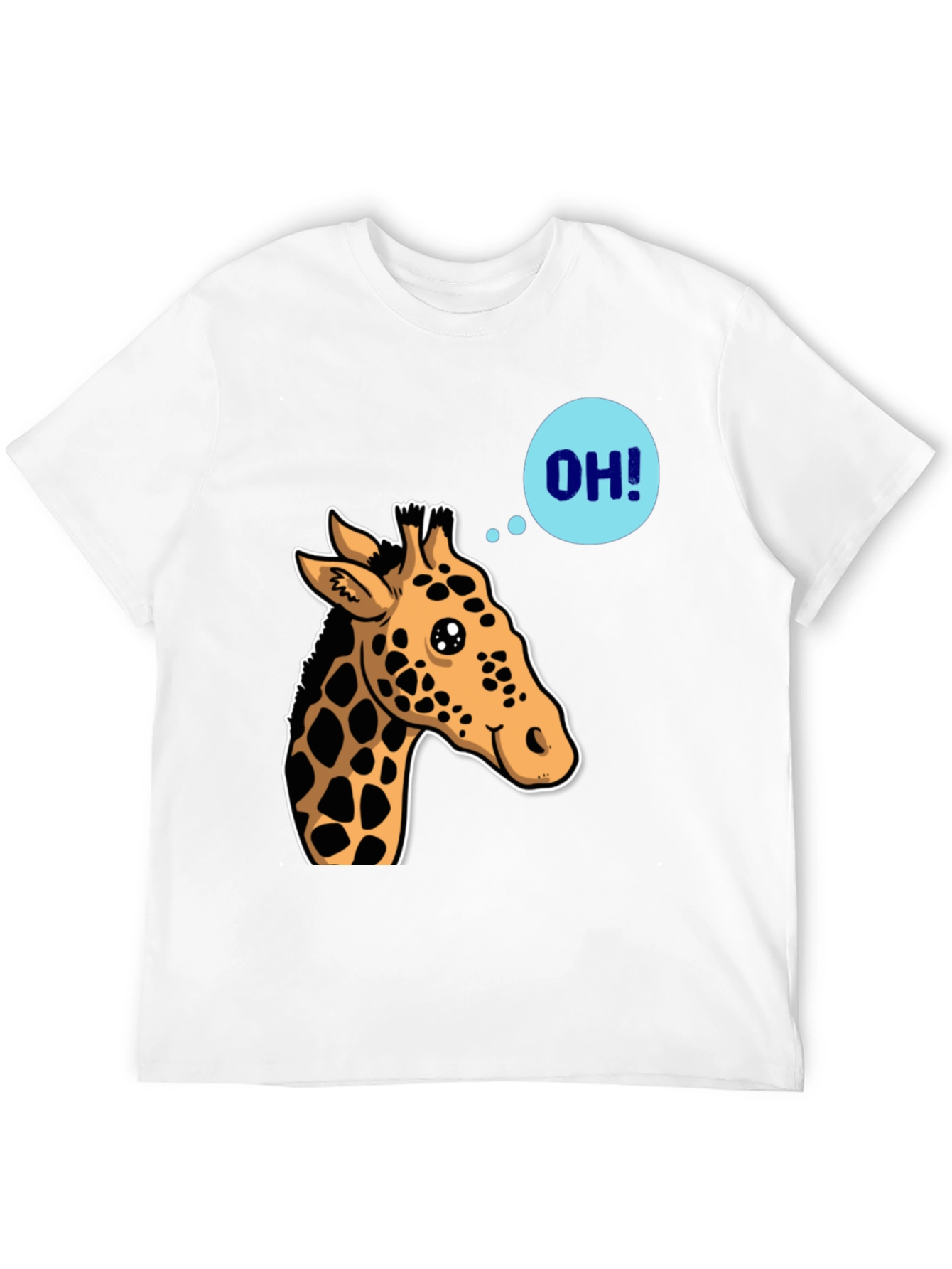 Giraffe OH! Graphic Tee - Unique Animal Shirt