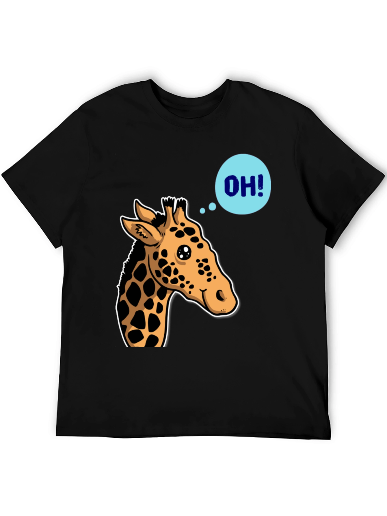 Giraffe OH! Graphic Tee - Unique Animal Shirt