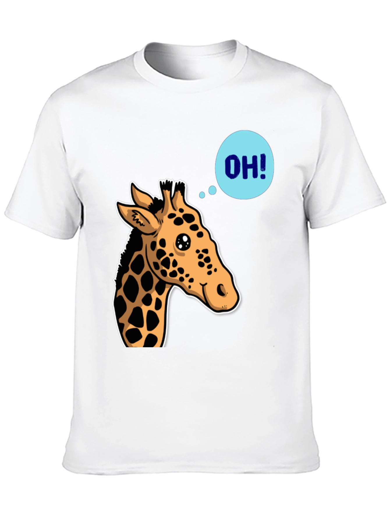 Giraffe OH! Graphic Tee - Unique Animal Shirt