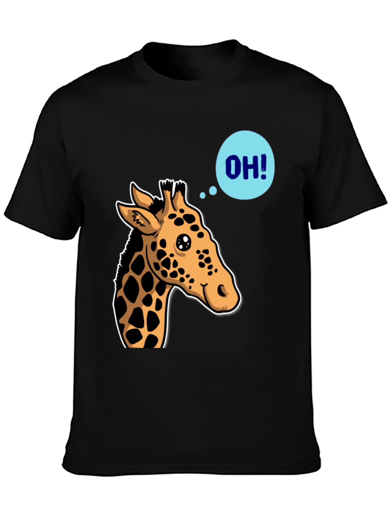 Giraffe OH! Graphic Tee - Unique Animal Shirt