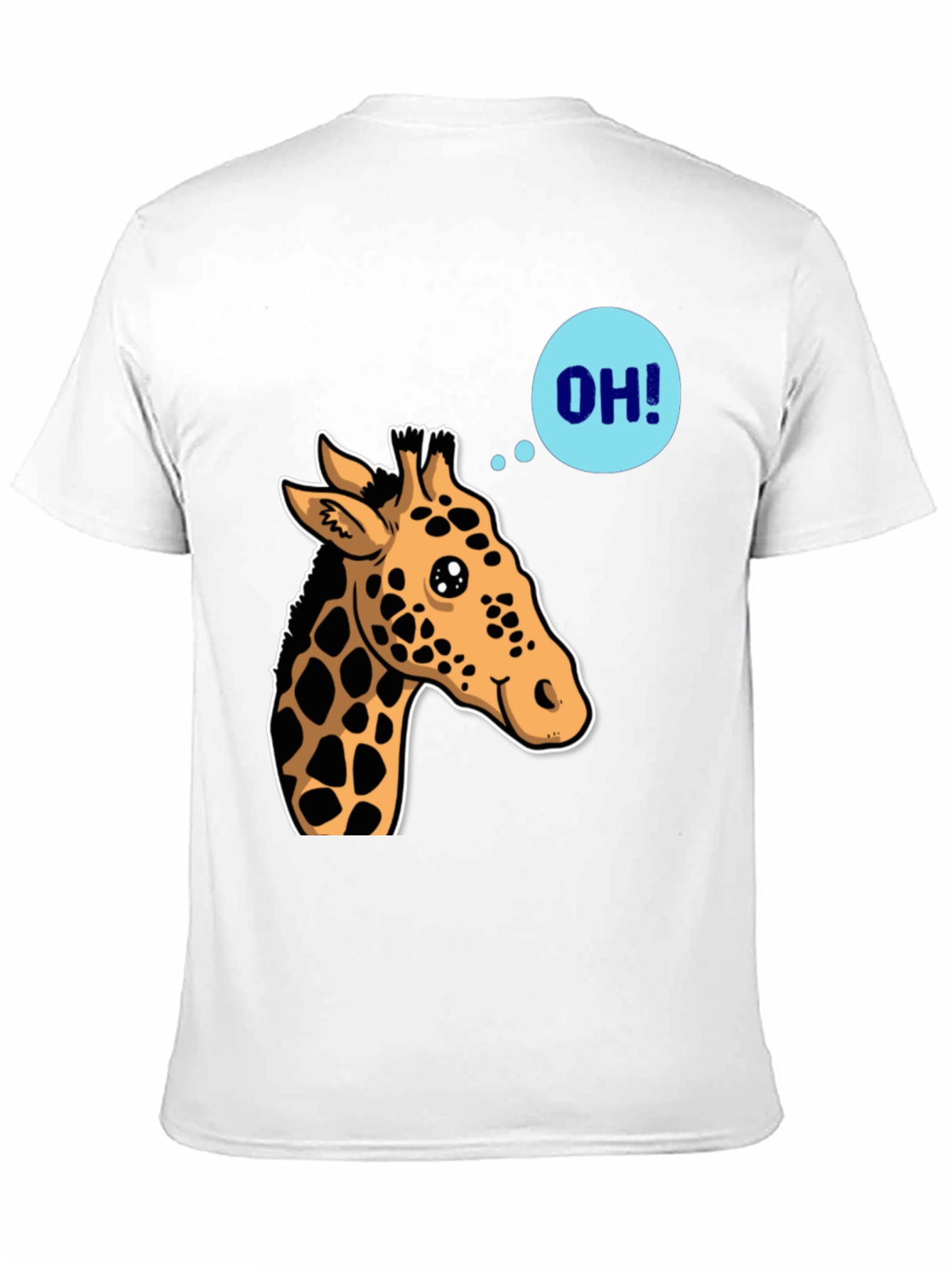 Giraffe OH! Graphic Tee - Unique Animal Shirt