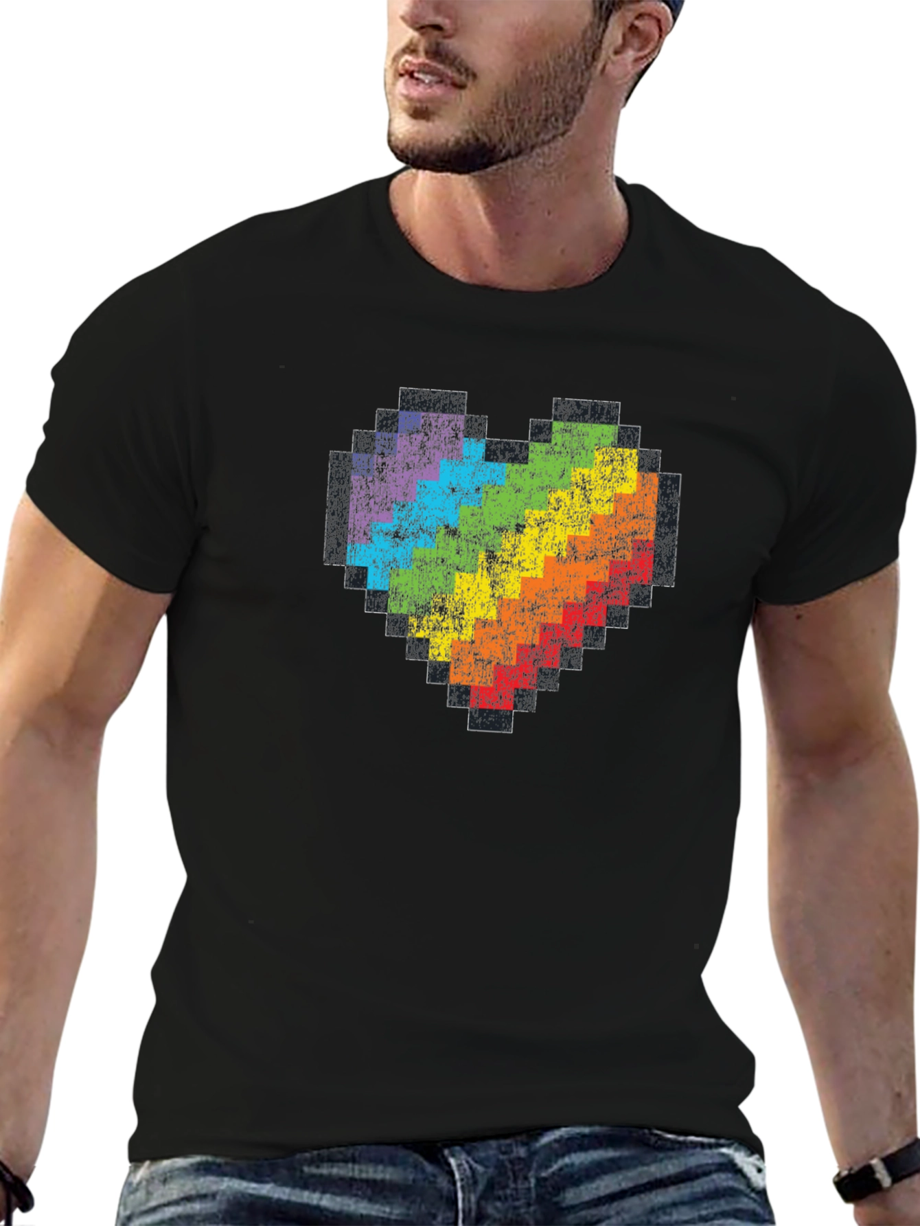 Pixel Heart Pride T-Shirt