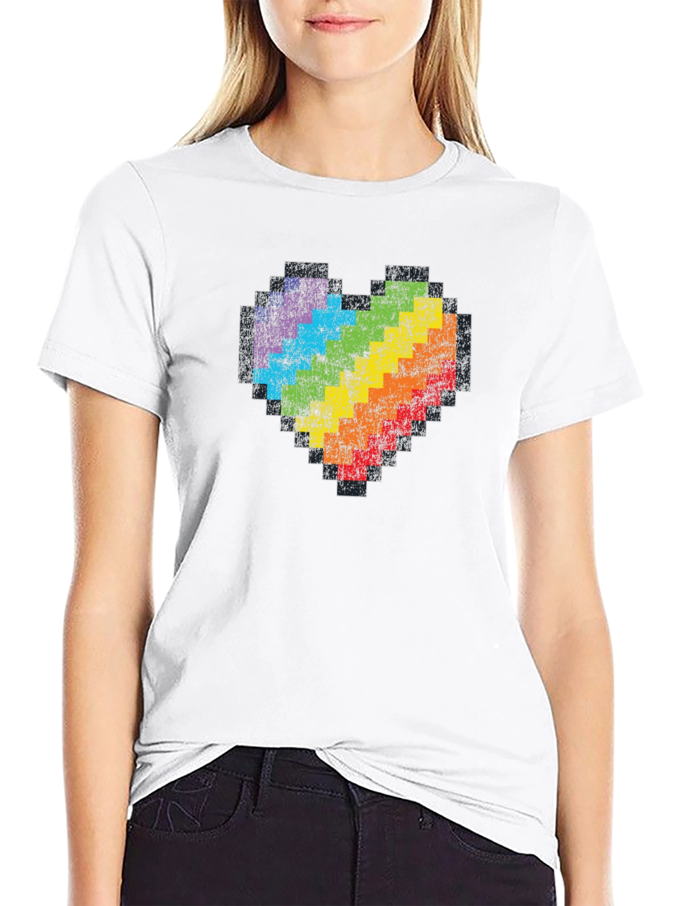 Pixel Heart Pride T-Shirt